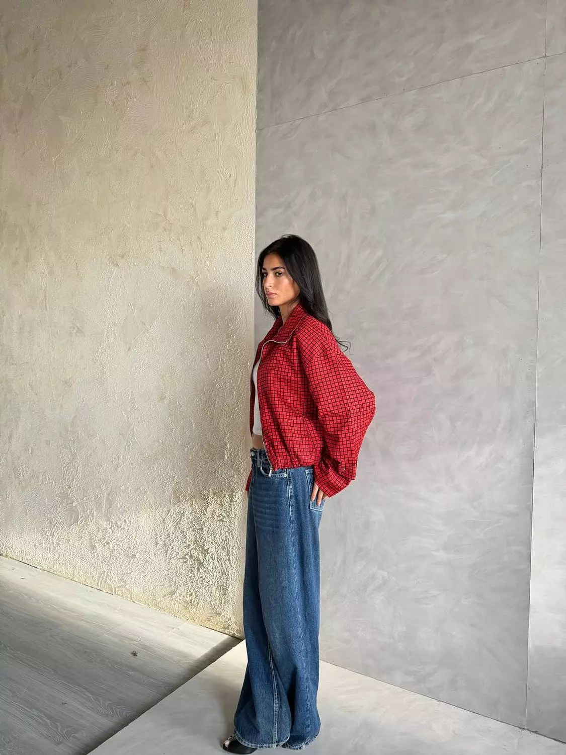 Scarlet Grid Jacket 7
