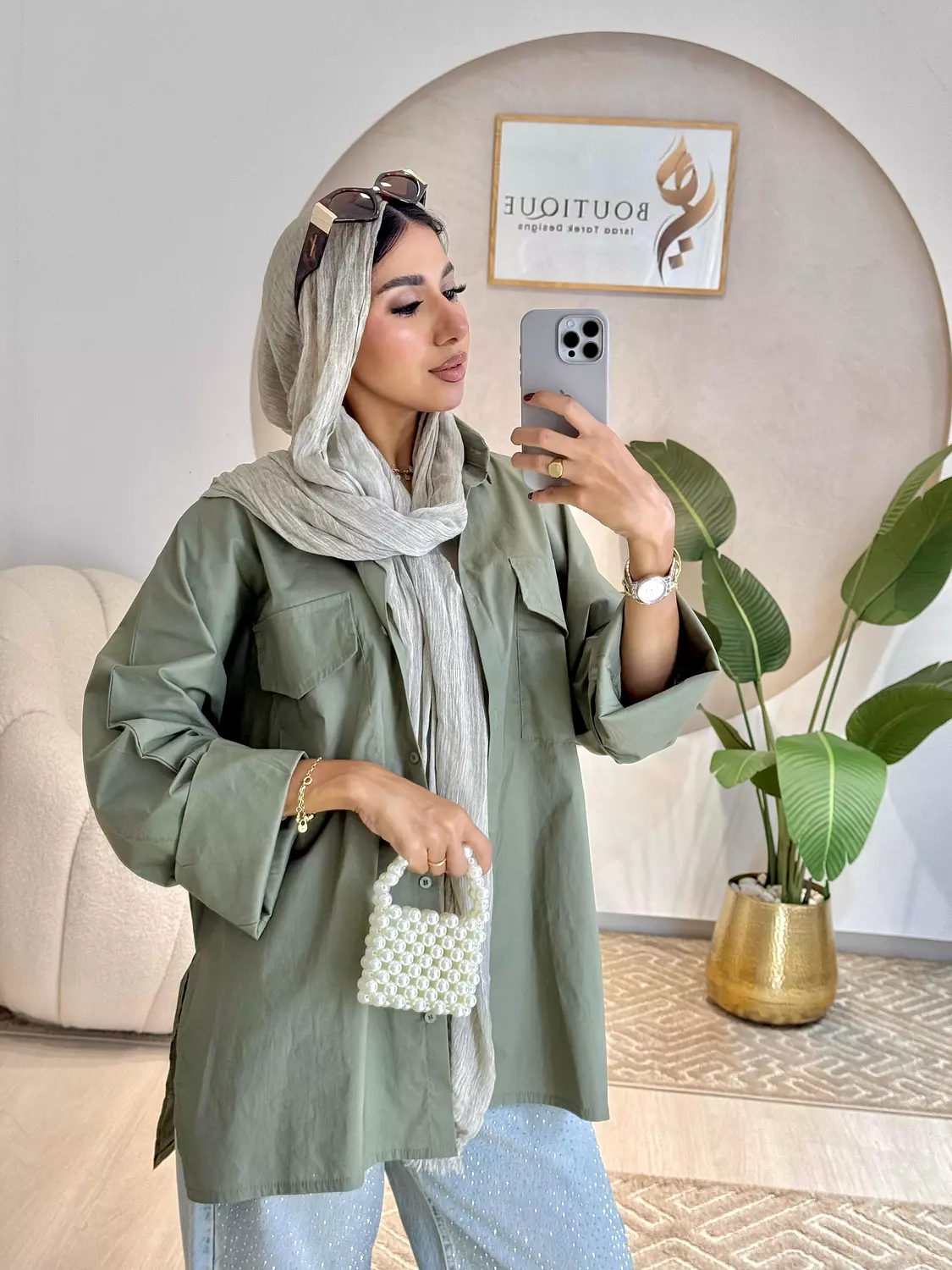 Chemise Poplin Olive image