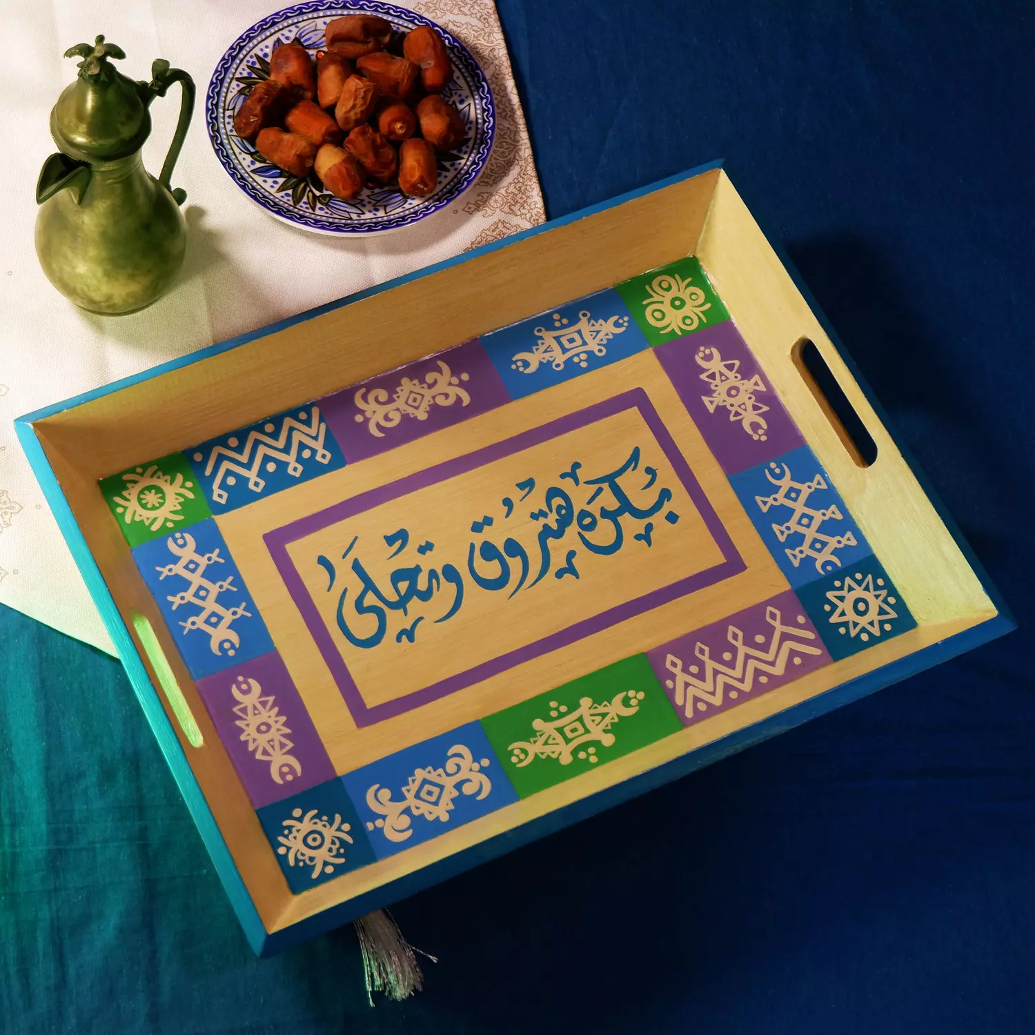 Tray Medium Snow- blue 2