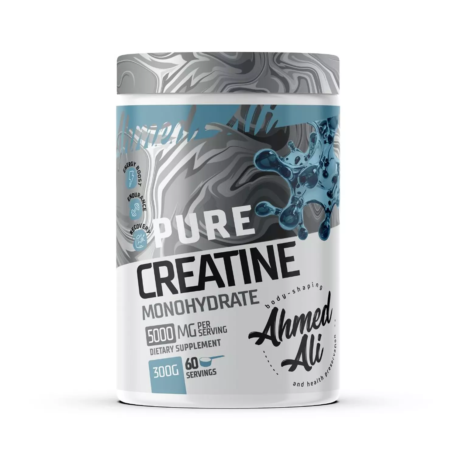 Ahmed Ali Nutrition Pure Creatine Monohydrate | for Strength & Muscle Volume – 300G image