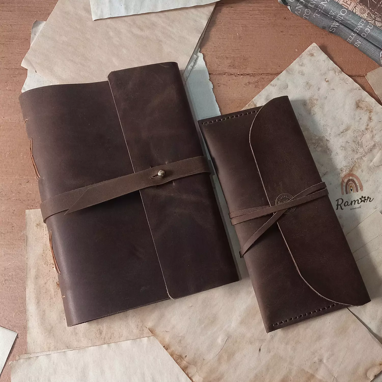 classic journal A5 metal button lock  image