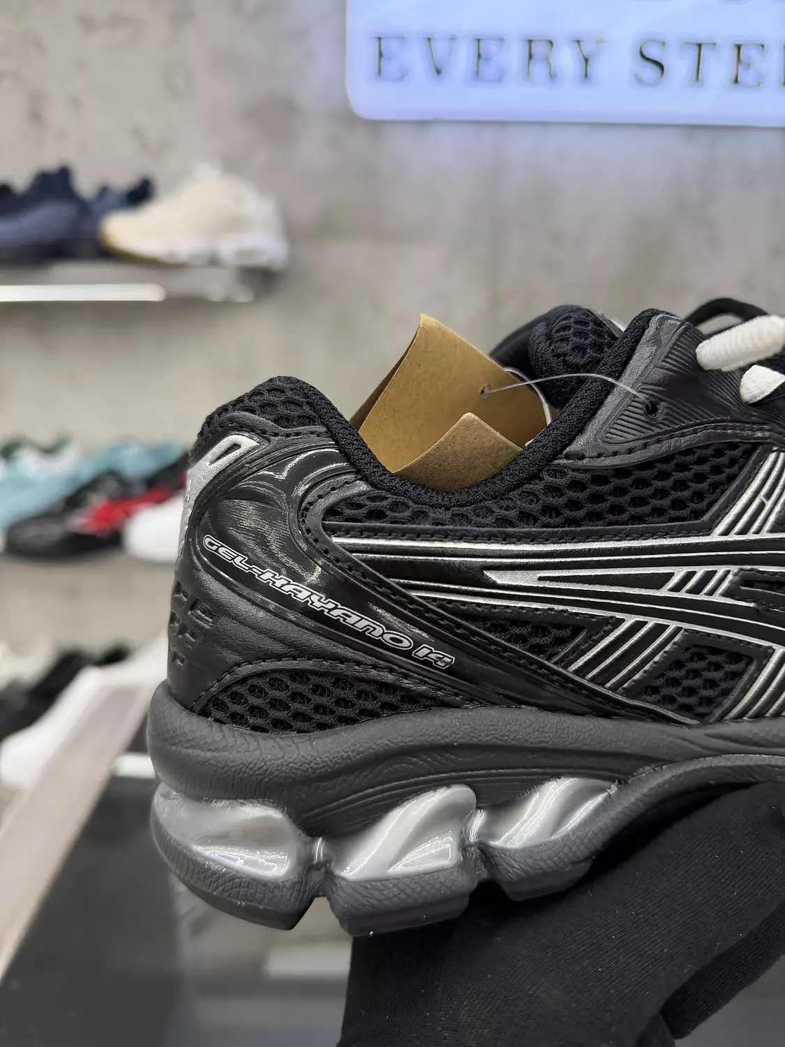 Asics kayano 14 black pure silver  5