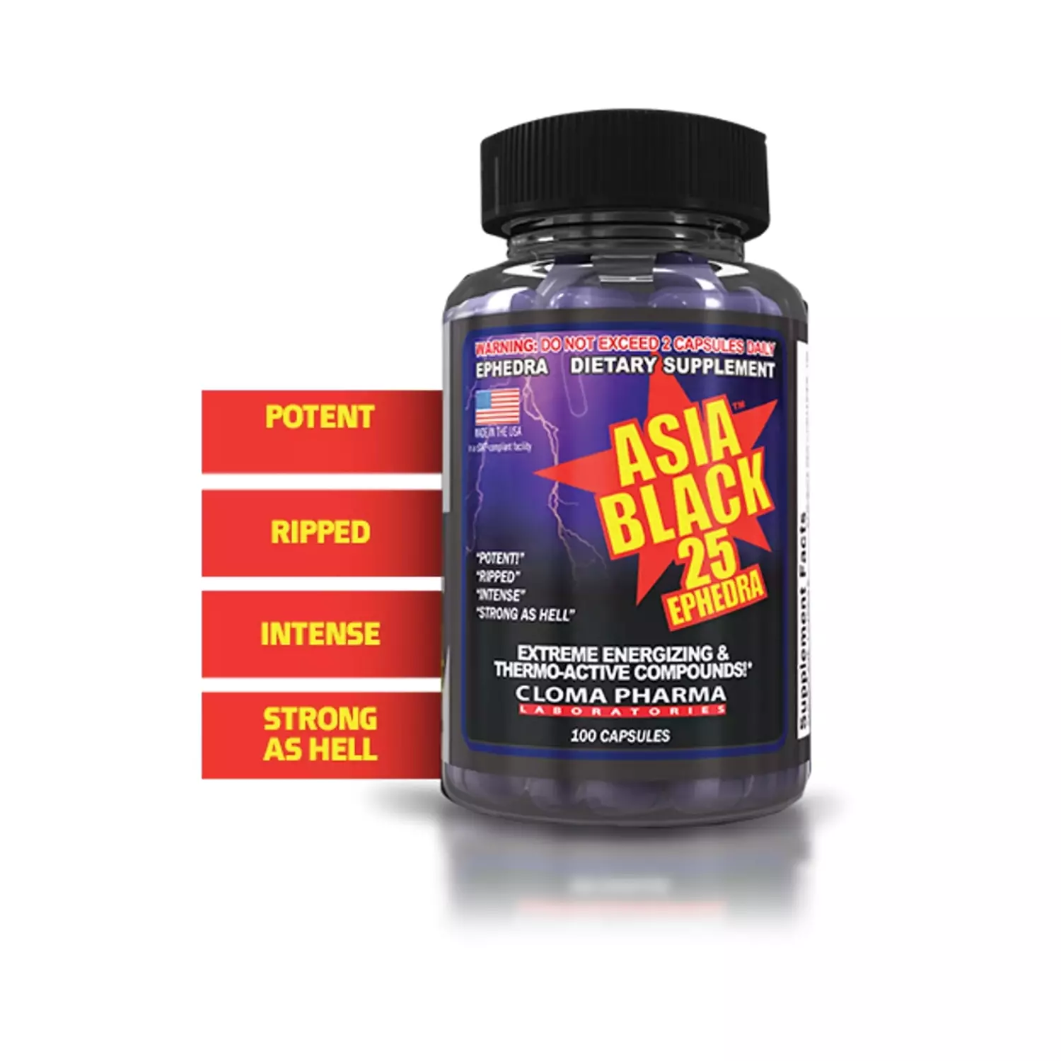 Black Asia – Powerful Thermogenic Fat Burner by Cloma Pharma image