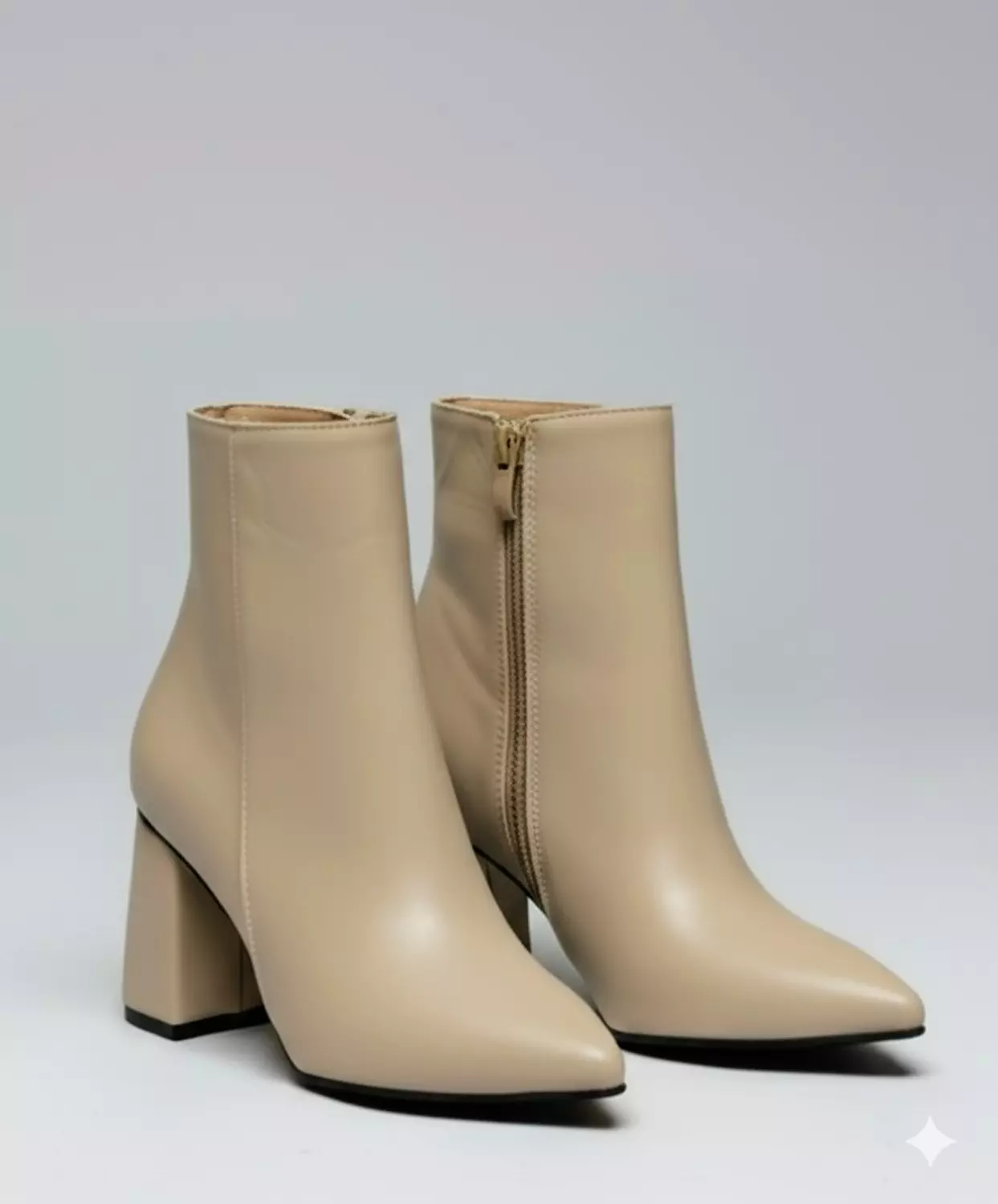 Stylish Leather Ankle Boots – Medium Heel, Side Zipper 13