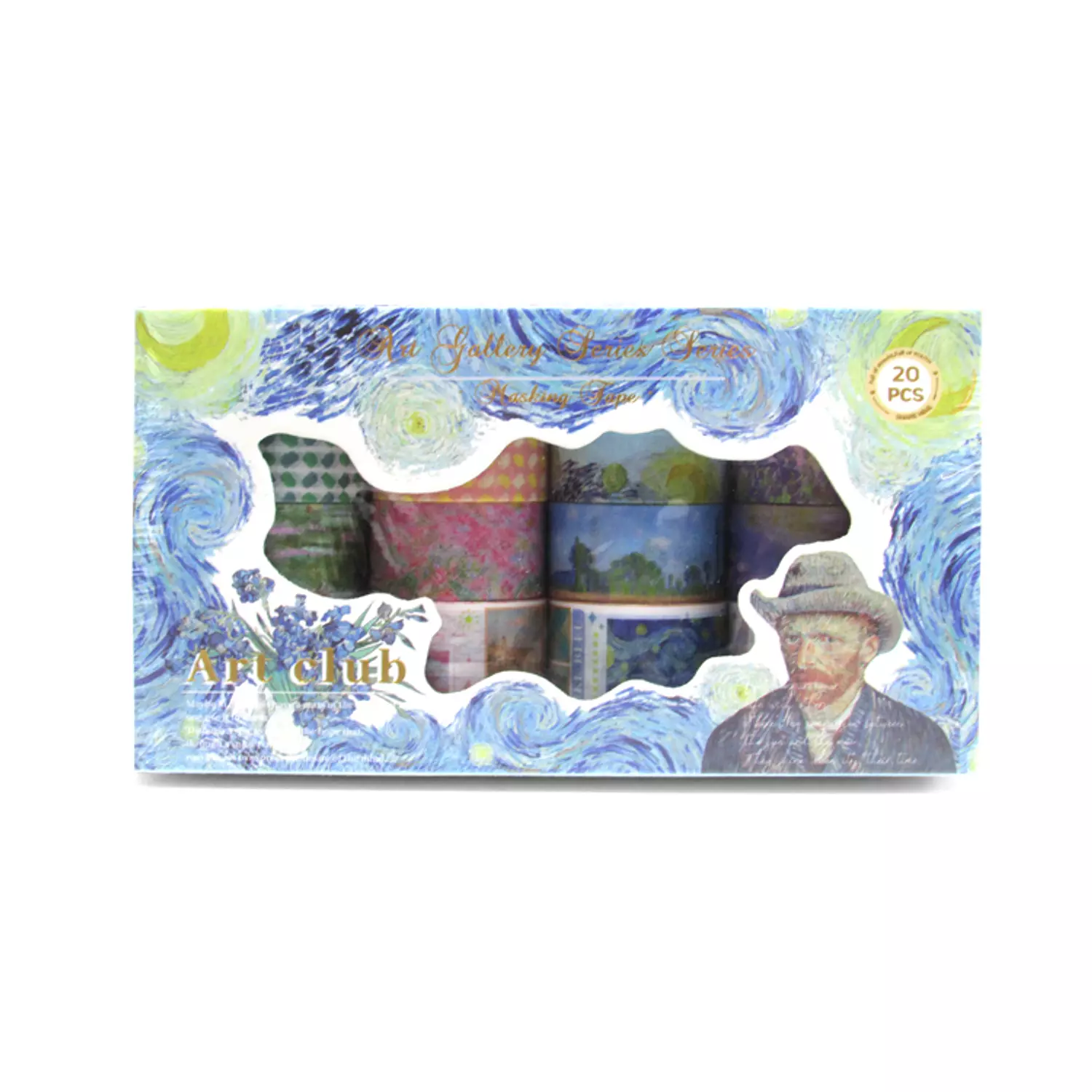 20 Rolls Washi tape set - vangogh image