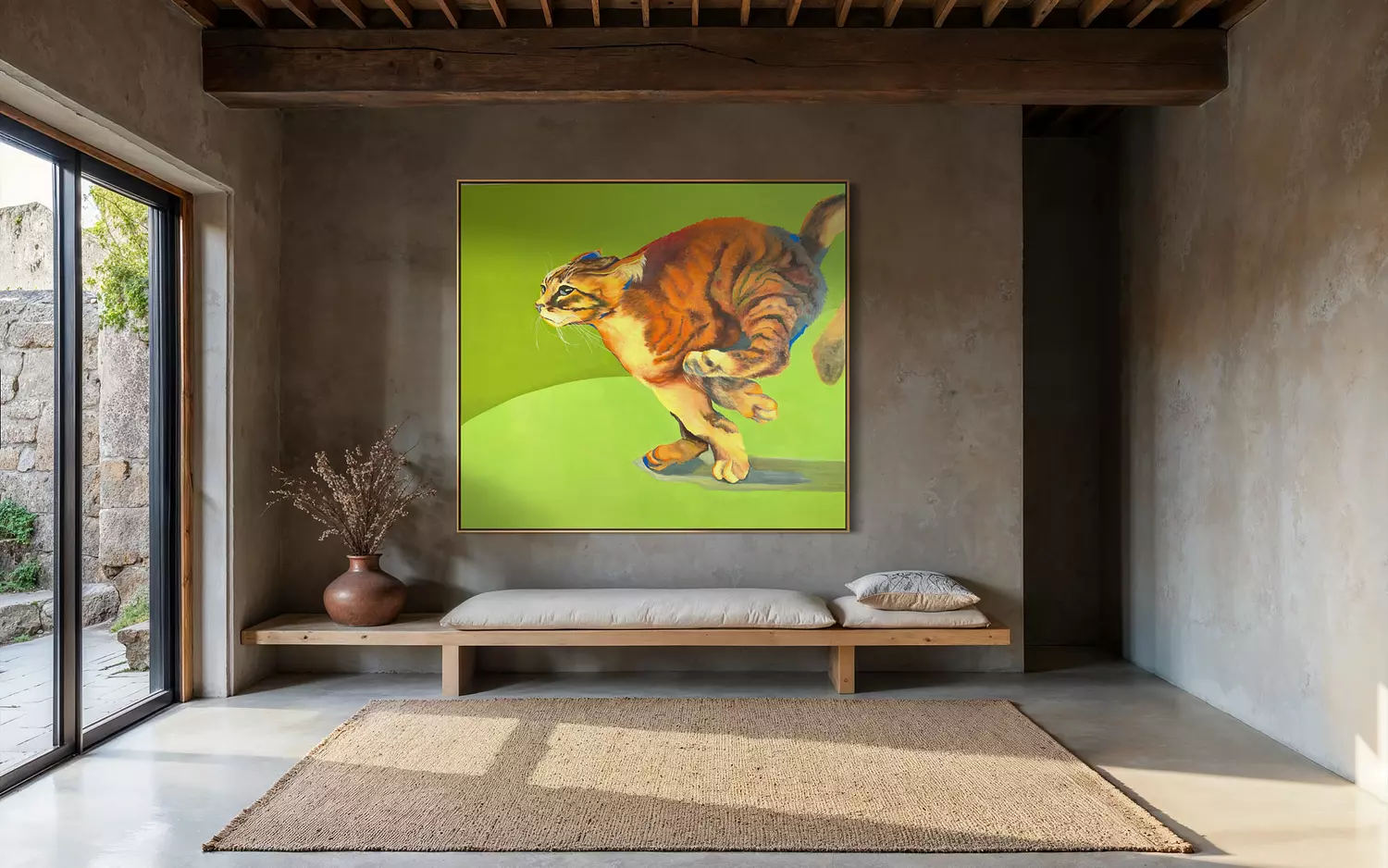 The Impulsive Persona (Green Painting – The Leaping Cat) 10