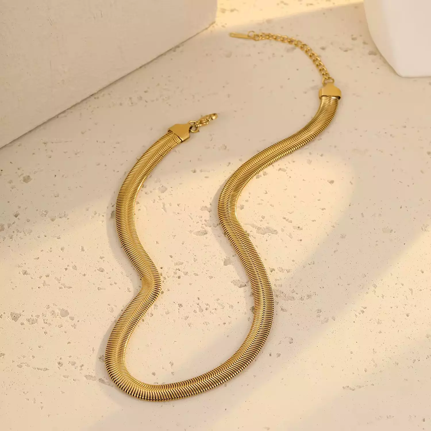 Thick Snake chain Necklace - Bracelet 2