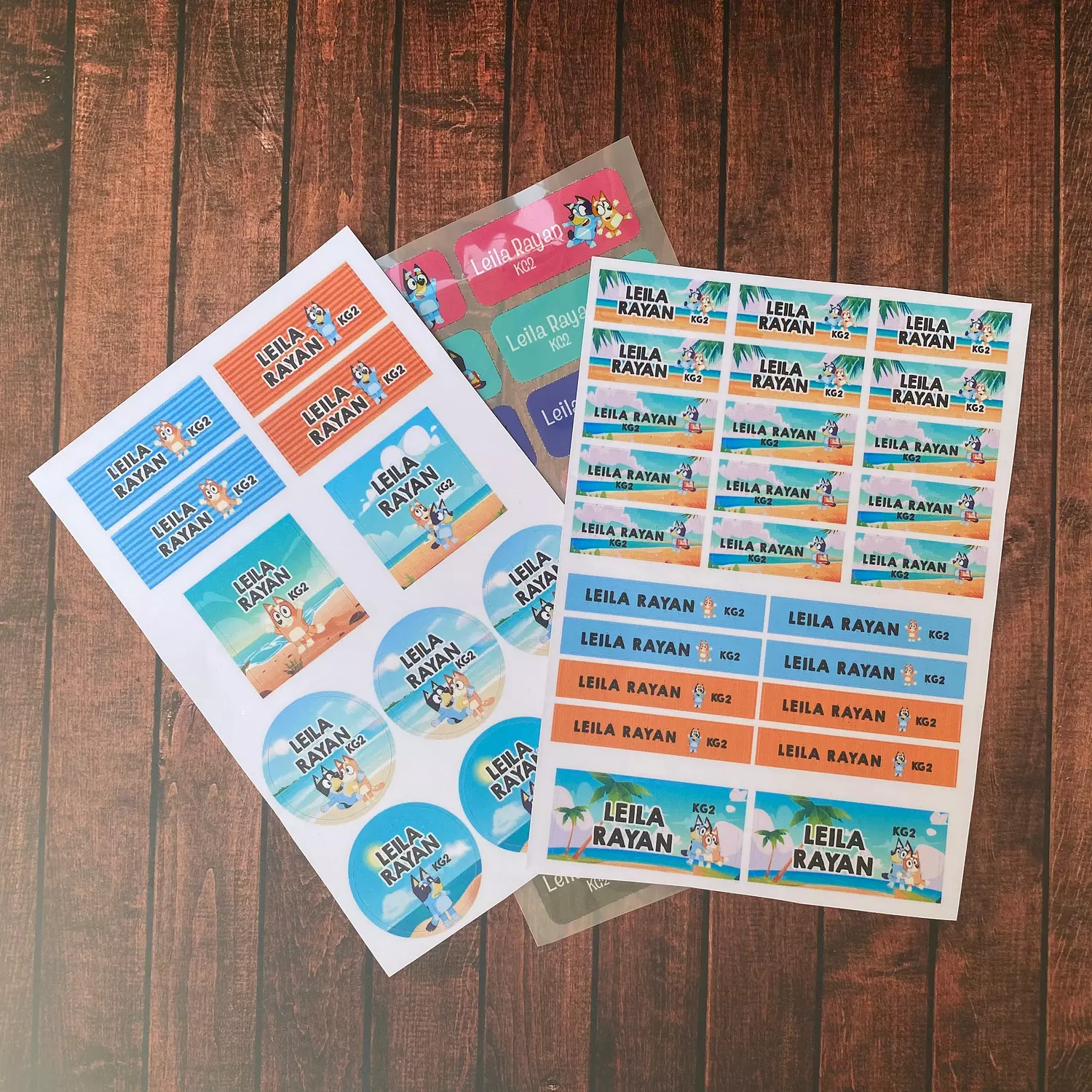 Bluey School Labels 2