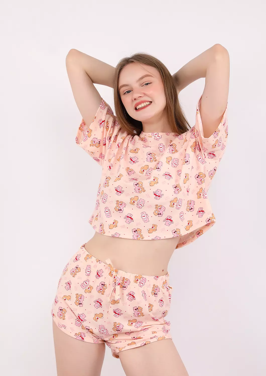 S249 Teddy Bear Short Pajama Set  5