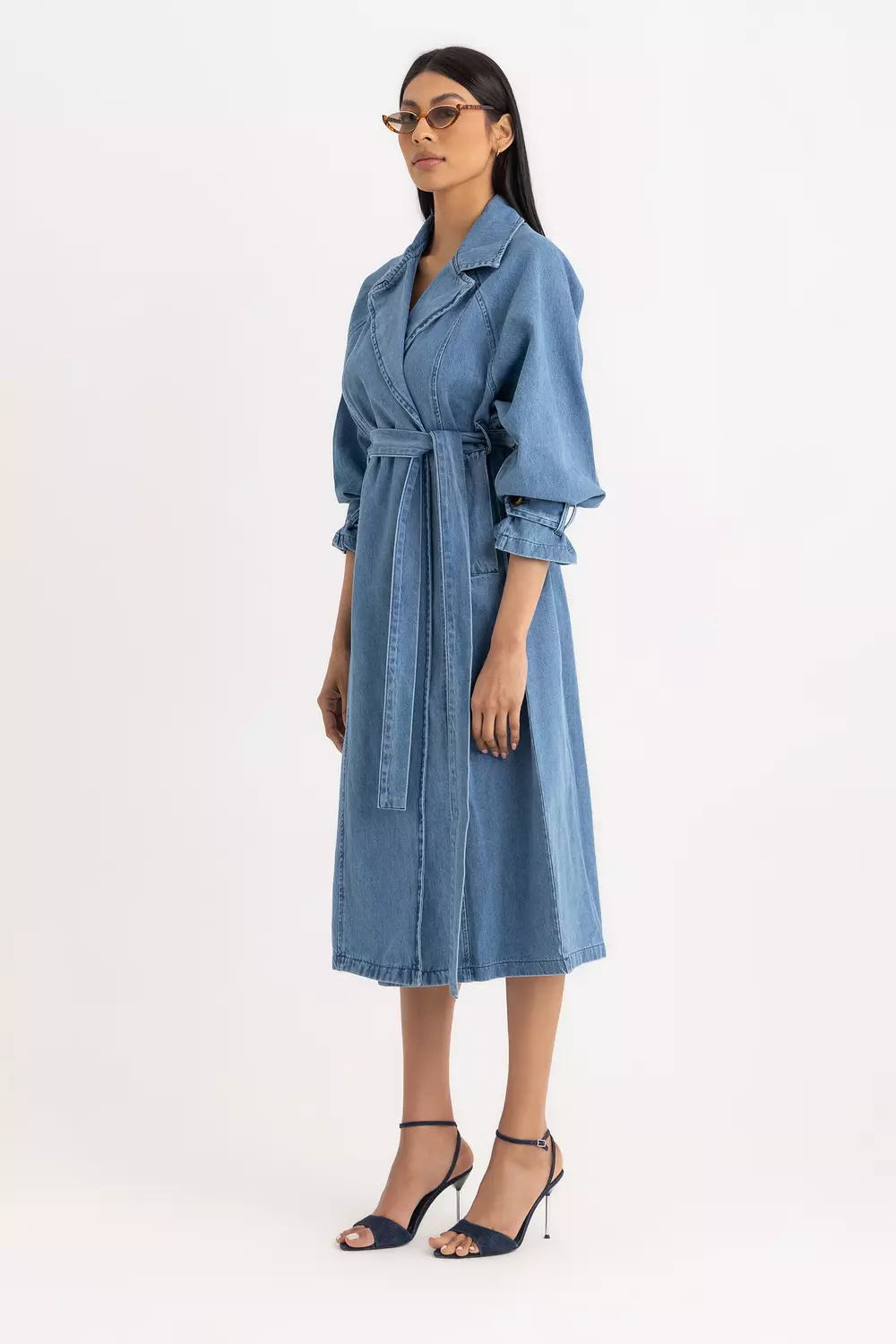 The Sophia Denim Trench Coat 5