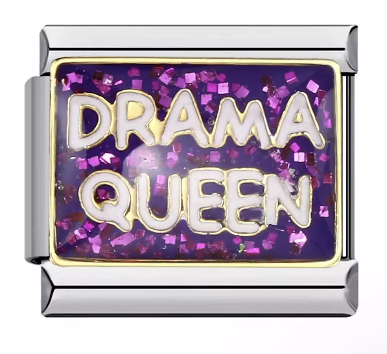 Drama Queen charm in silver image