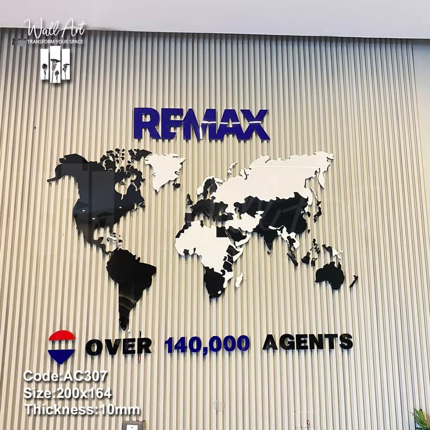 AC307c-Coloured Acrylic Map    16