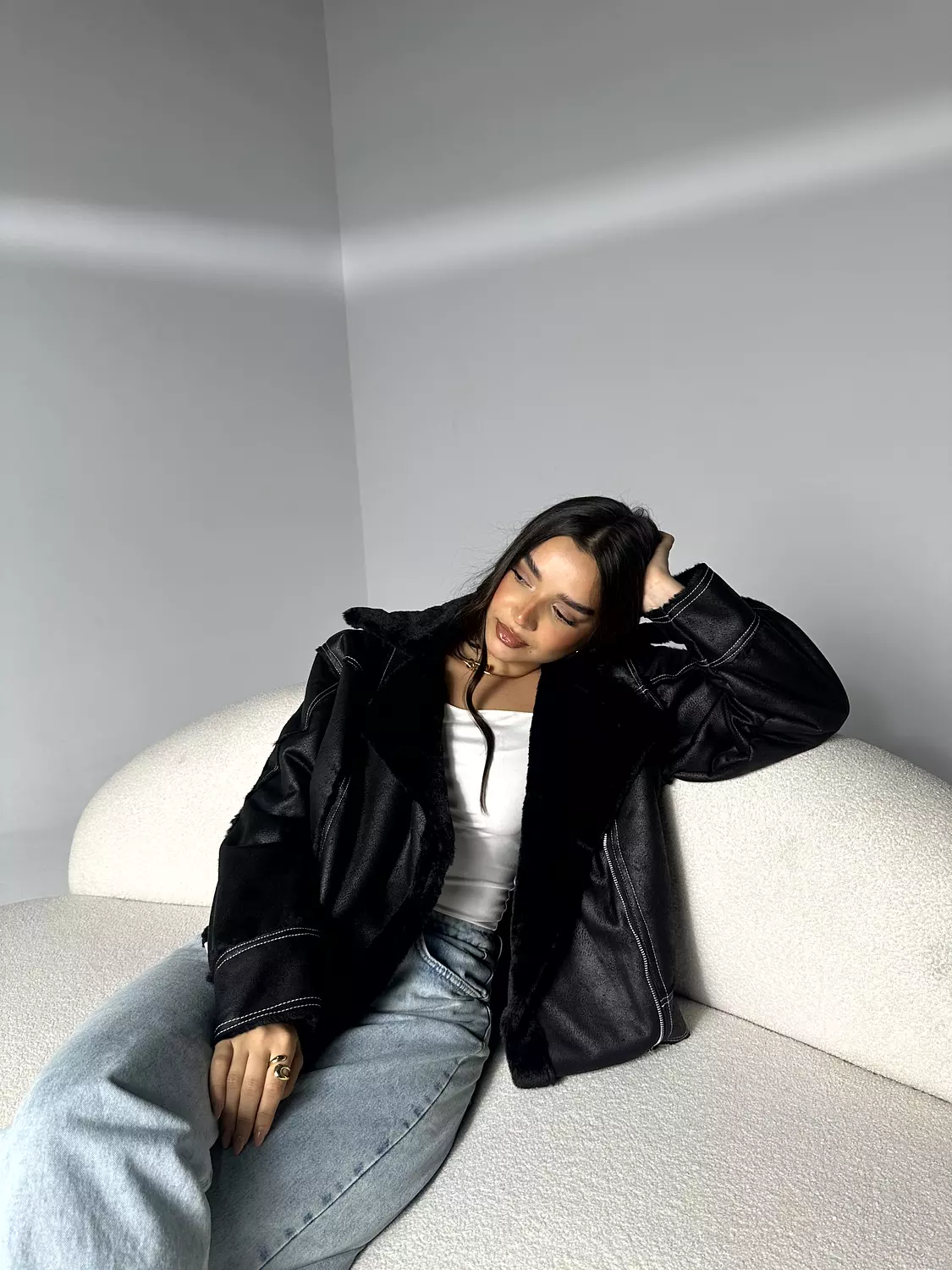 Fur Leather Jacket 4