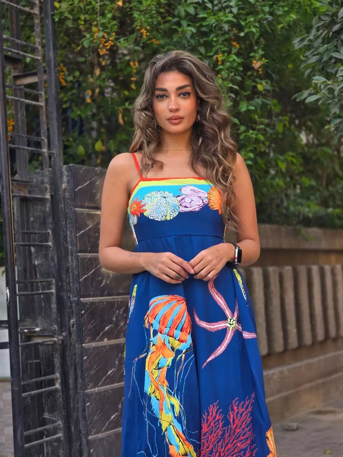 Navy blue Alemais sea creatures dress  2