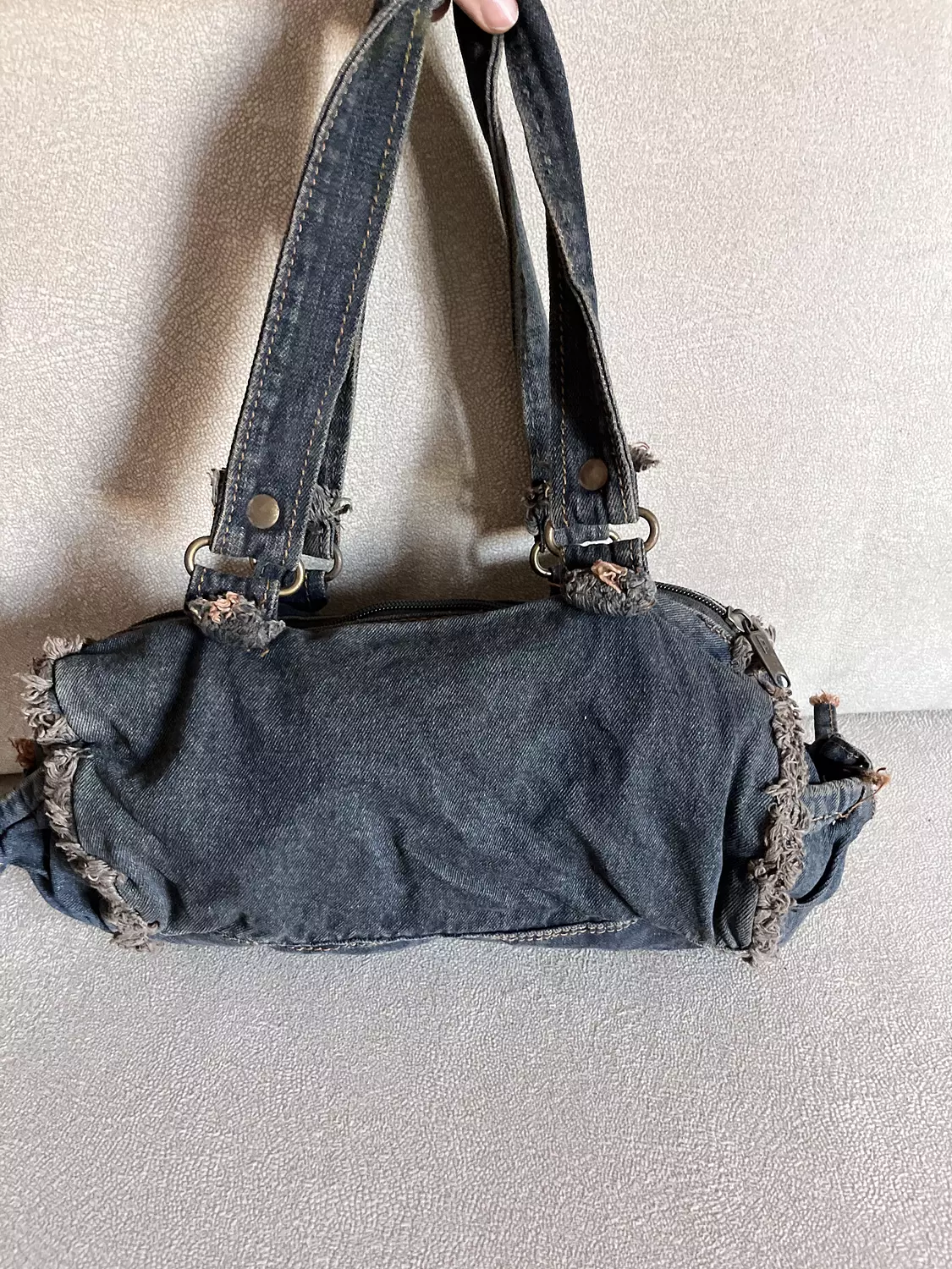 Authentic Diesel parts floral Denim bag  2