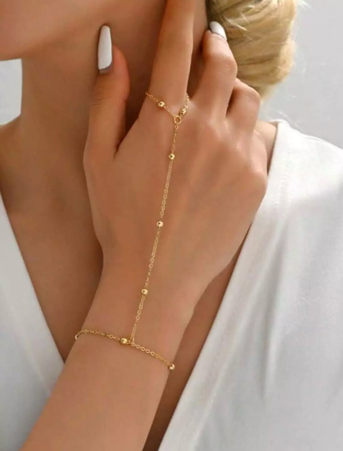 hand chain bracelet . image