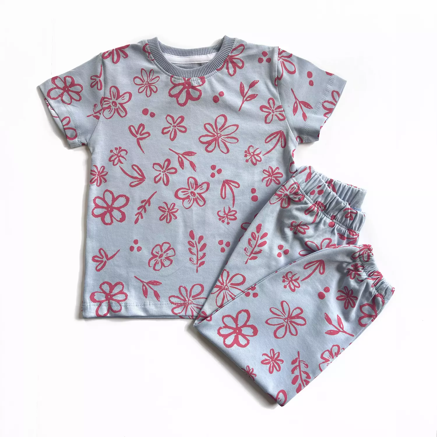 Floral Pattern Cotton PJs hover image