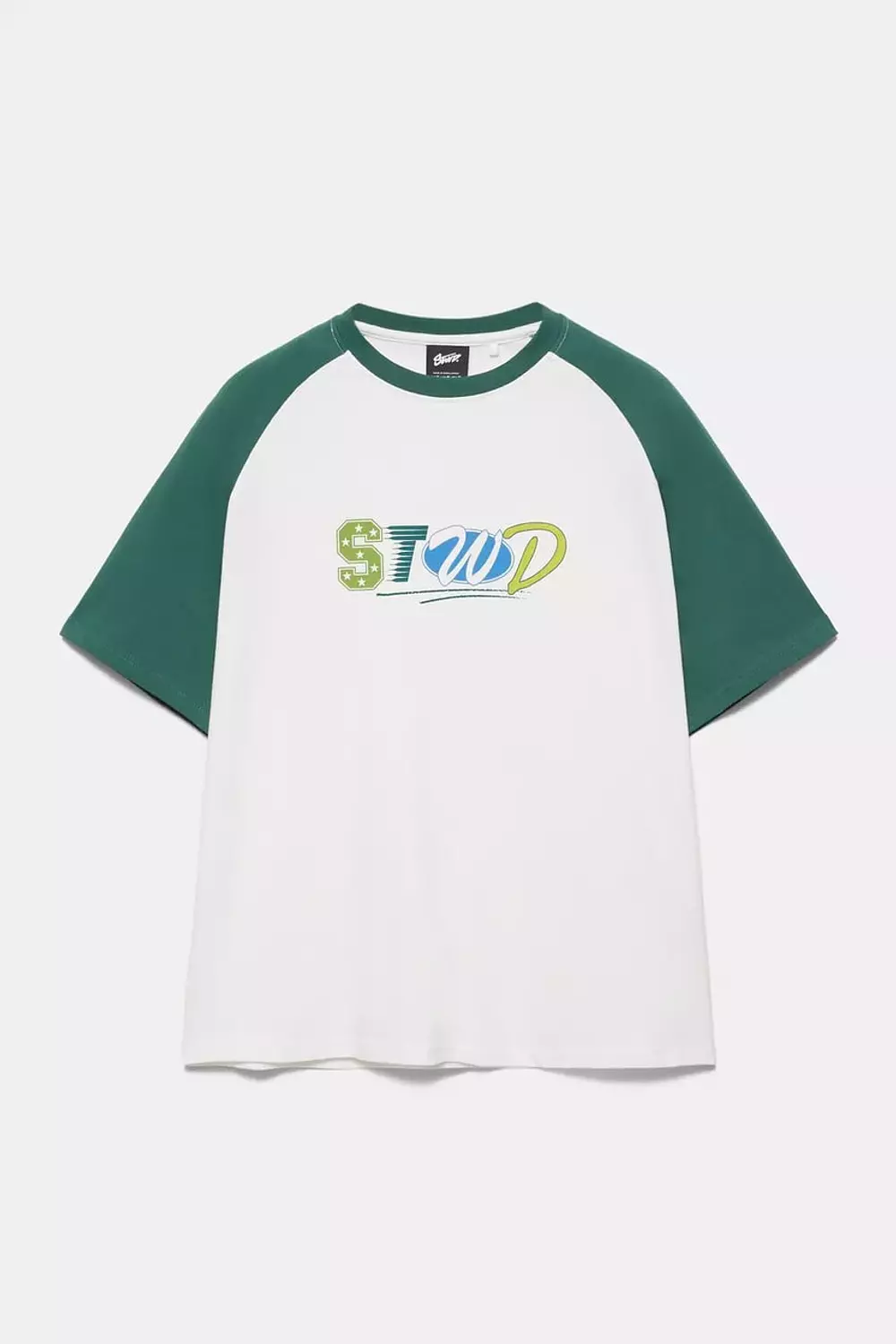PULL&BEAR - HVID RAGLAN -T-SHIRT  2