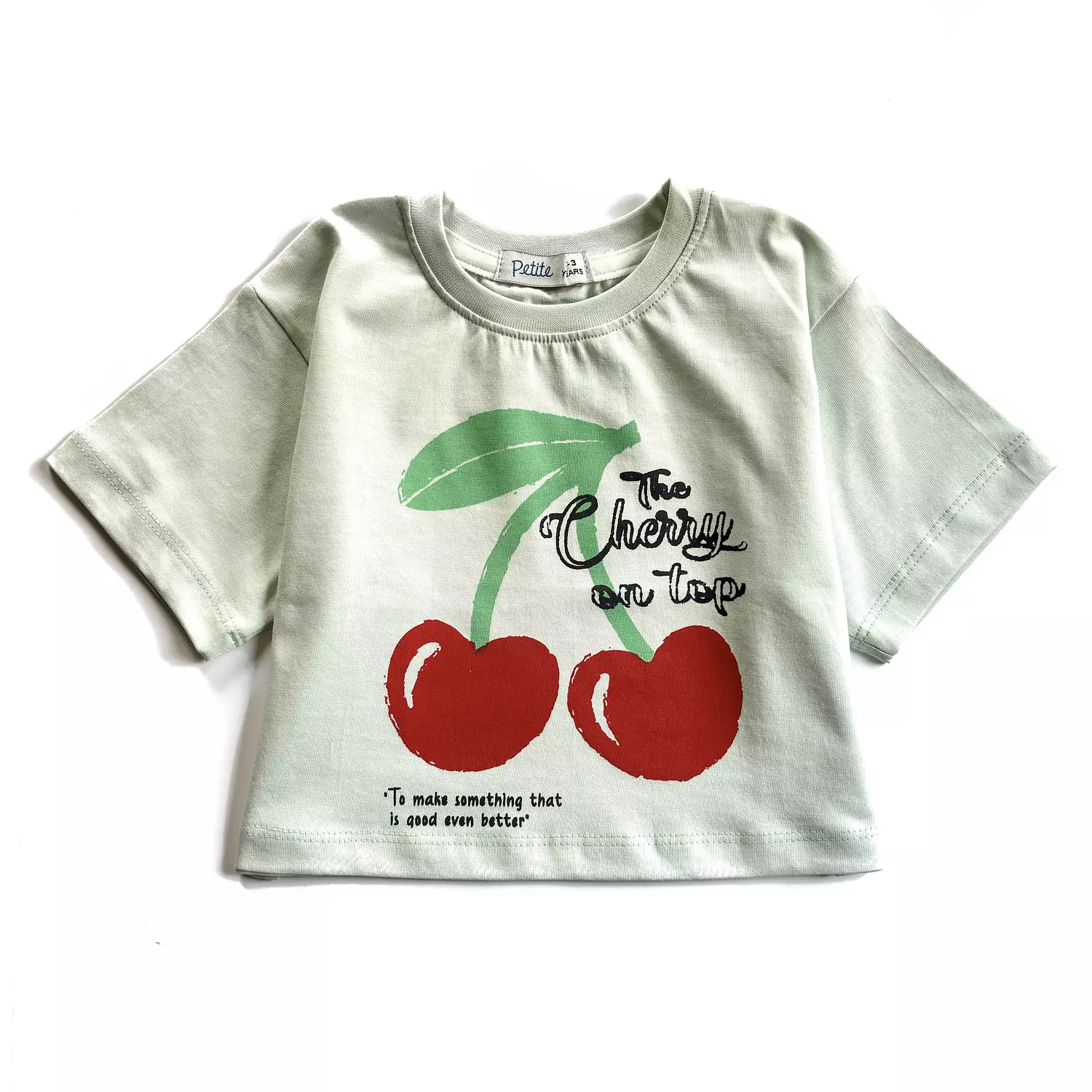 Cherry Oversized Crop T-shirt image