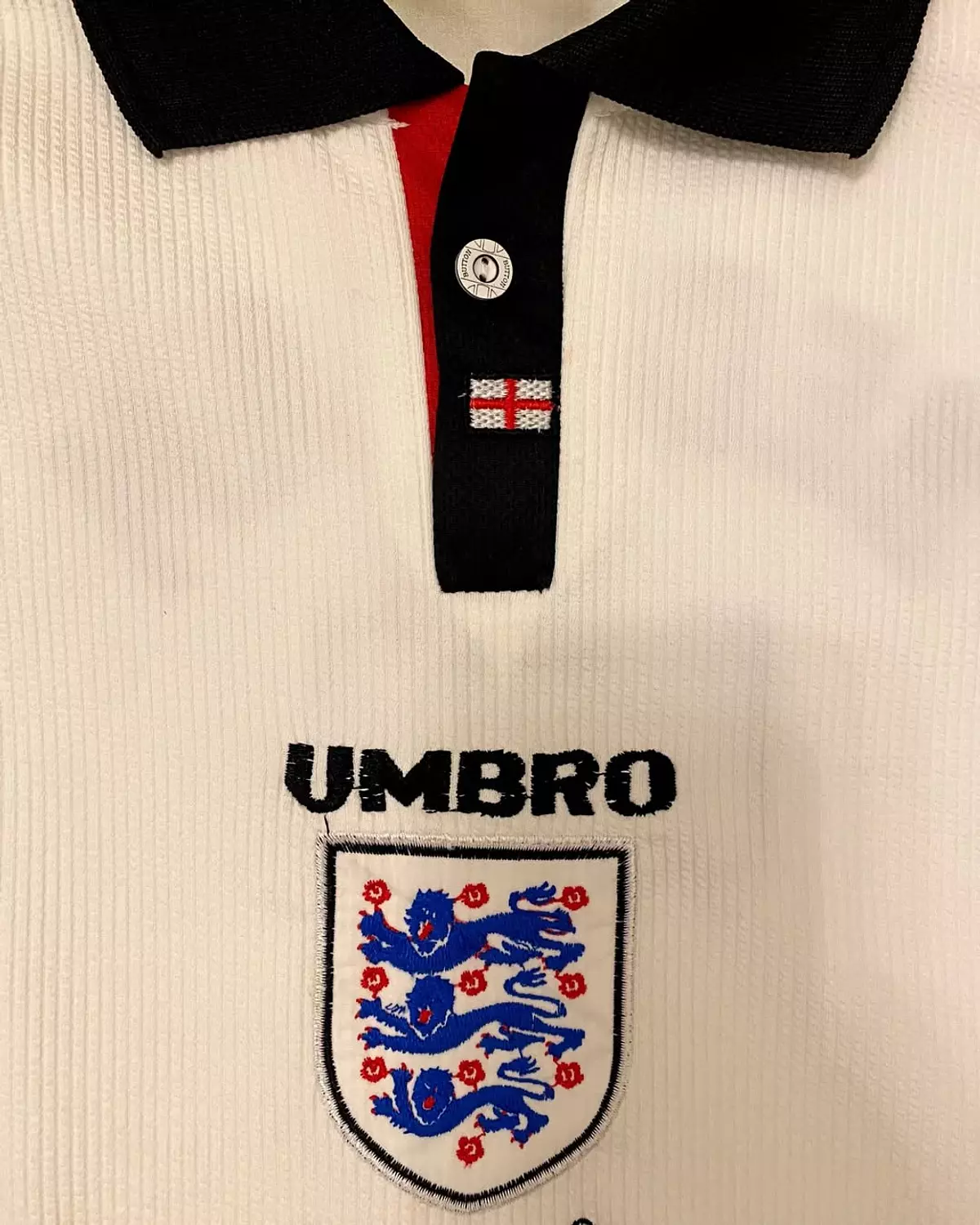 England 1998 Home Jersey - Long Sleeve 2