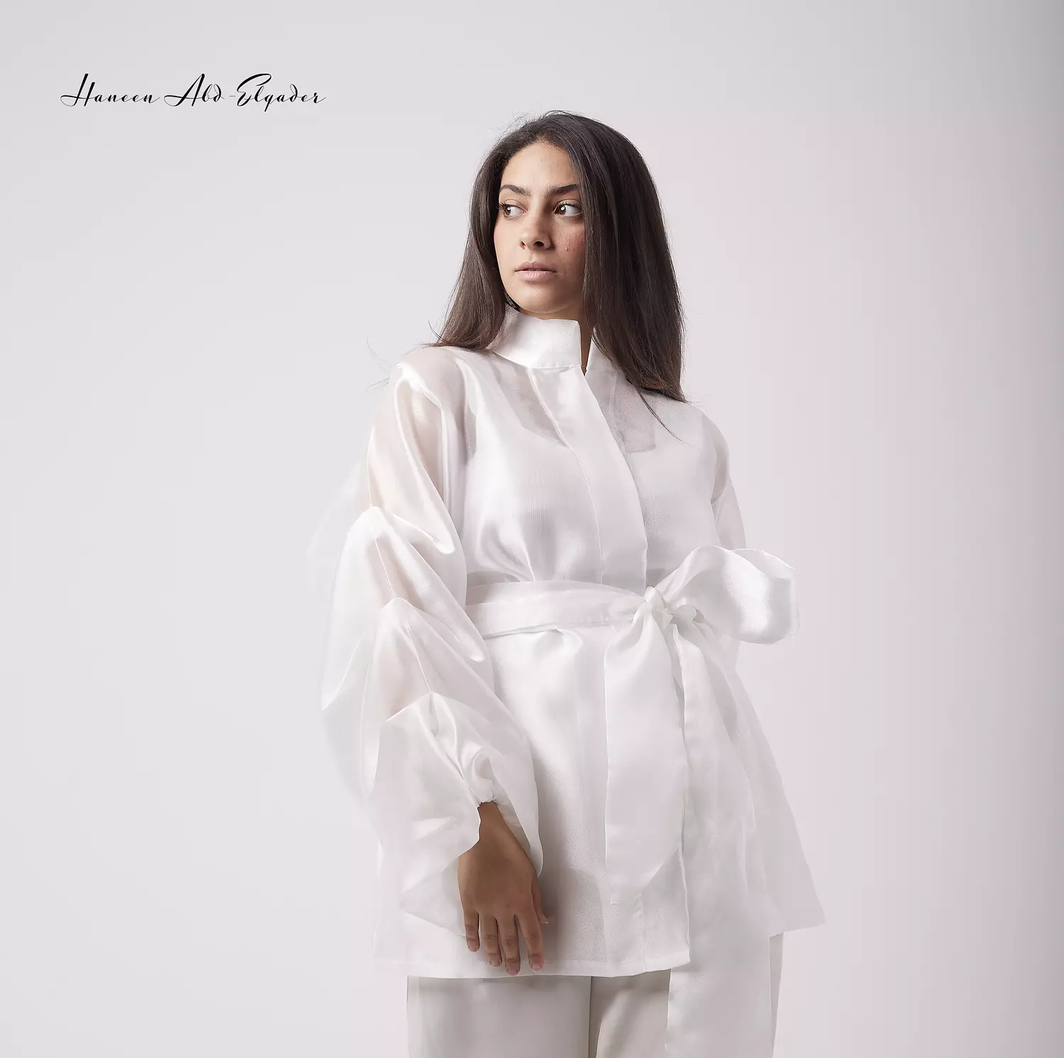 White organza blouse image