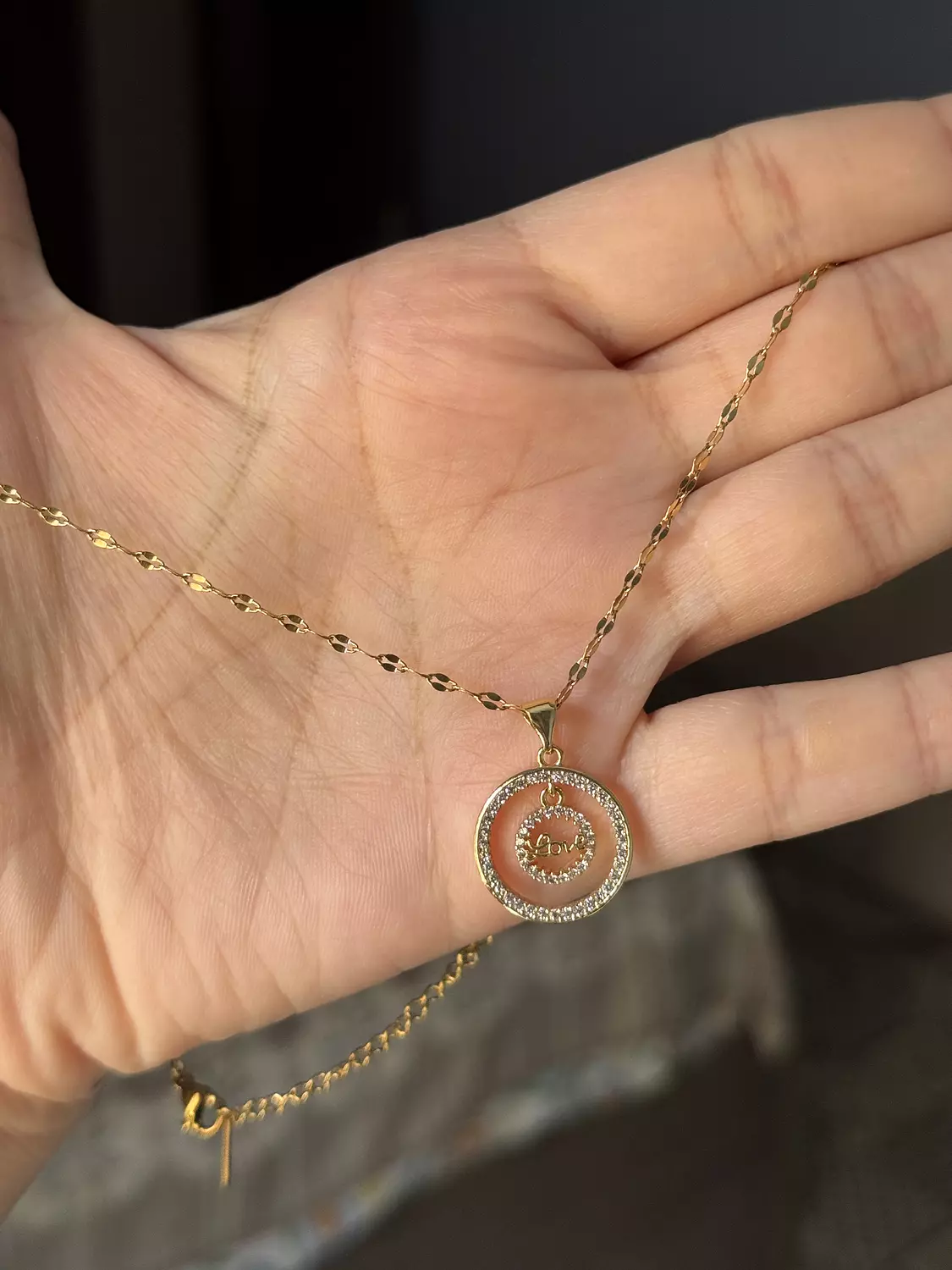 Stainless Steel Gold Necklace ( Stock ) 4