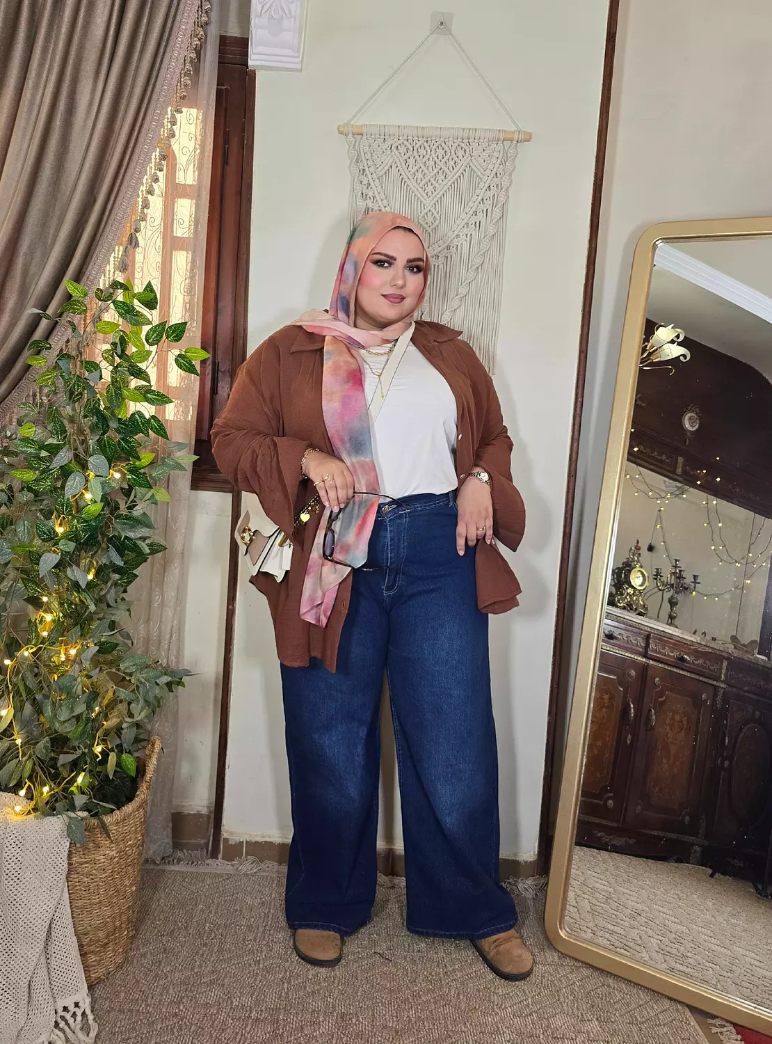 dream denim pants (dark shade) hover image