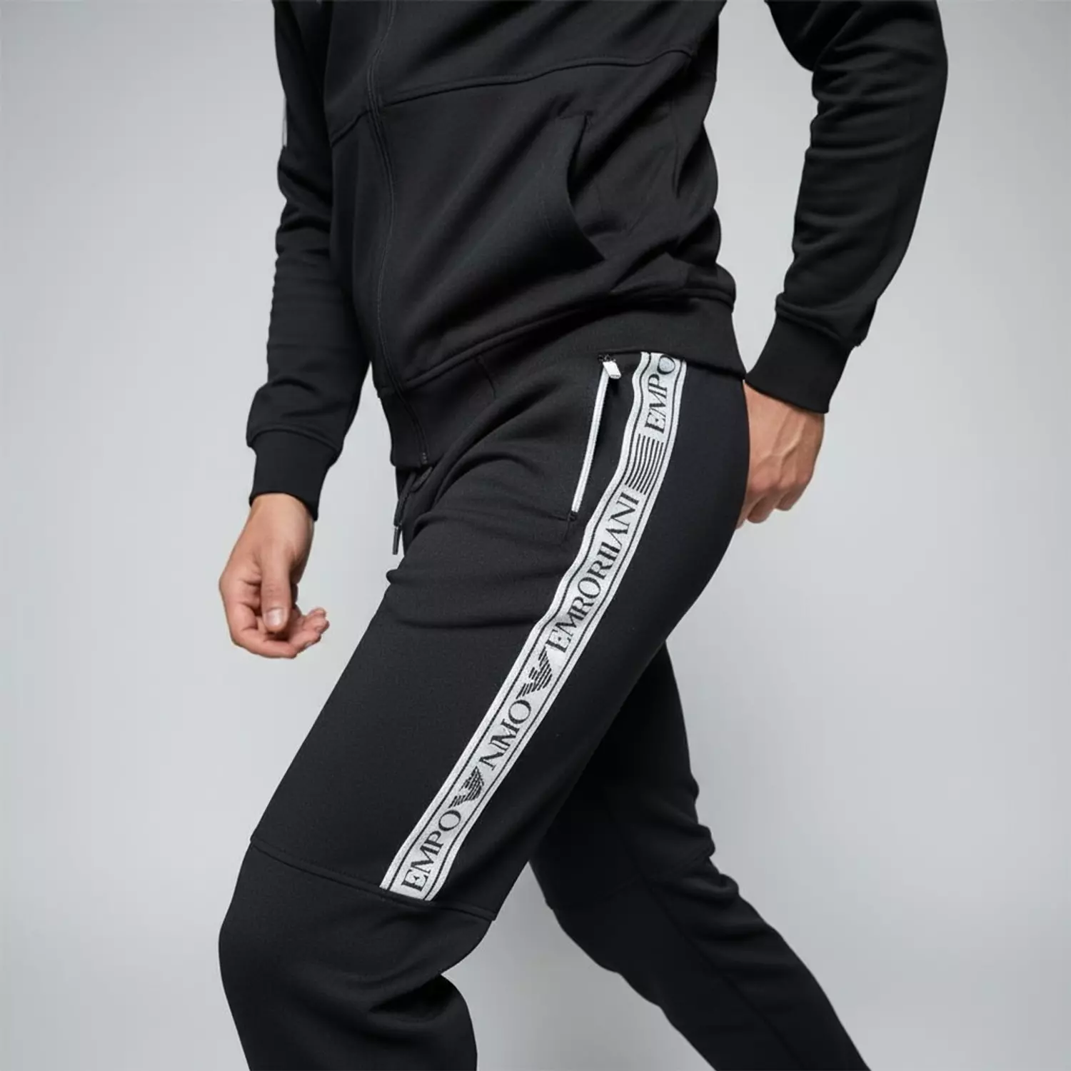 Tracksuit Ea7 sheret abyad Hoodie  2