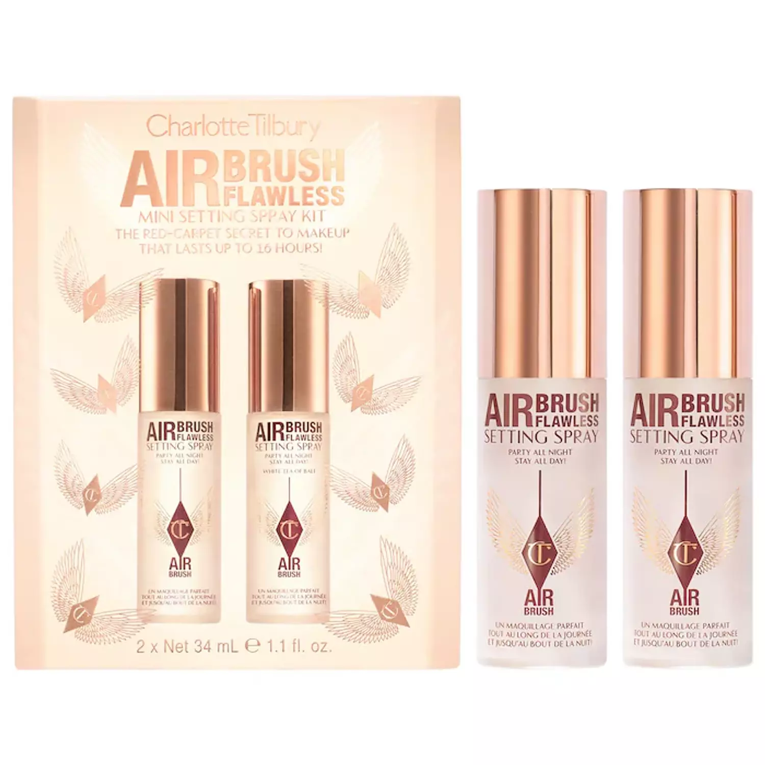 Charlotte Tilbury  Mini Airbrush Flawless Setting Spray Duo Gift Set image