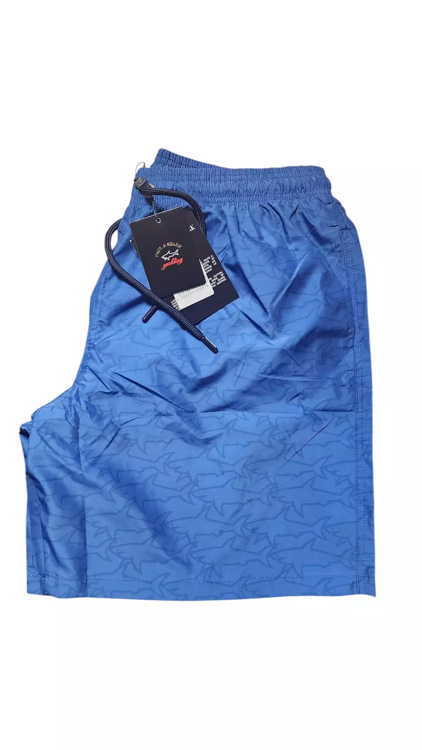 Paul and Shark Swim Shorts with All-Over Shark Print blue 2