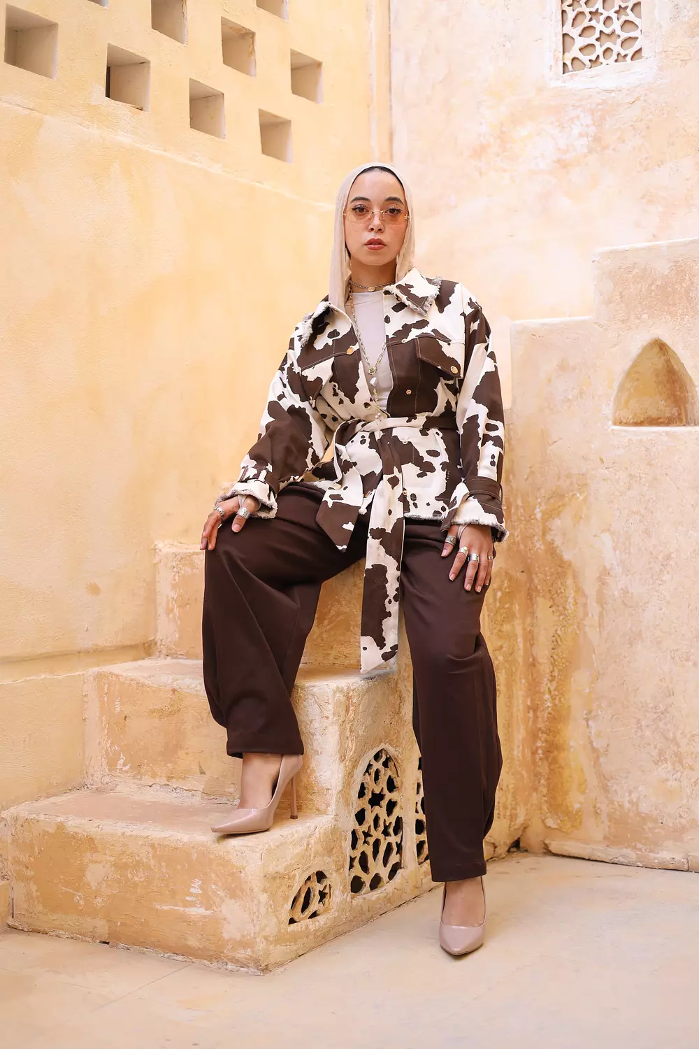 BROWN BALLOON PANTS 5