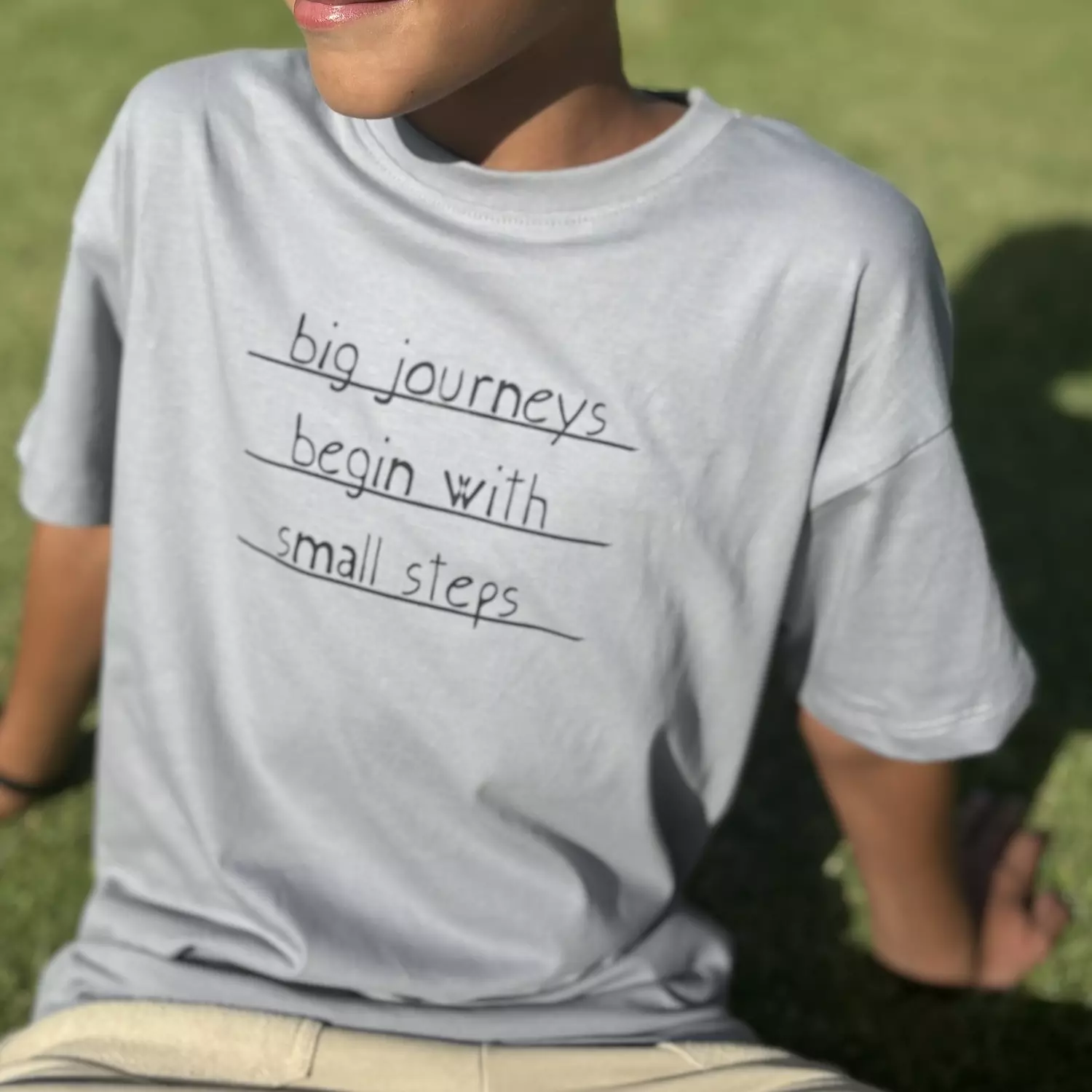 Slogan Grey T-shirt 