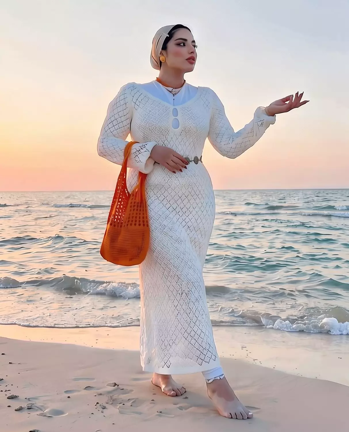 Diamond Knit Maxi Dress 4