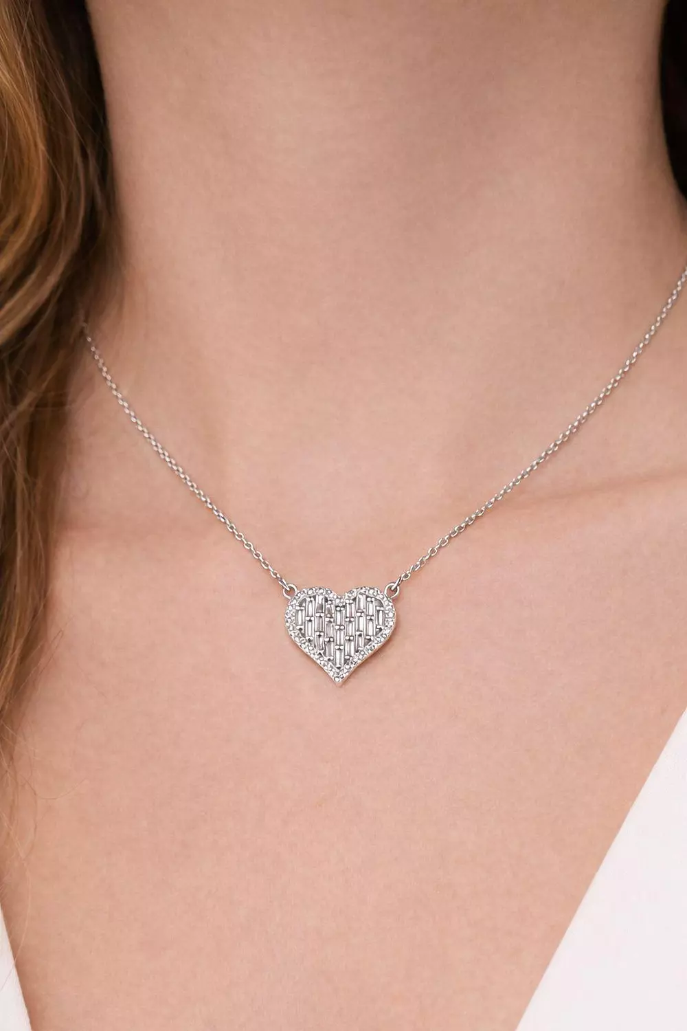  Silver Necklace Heart 1