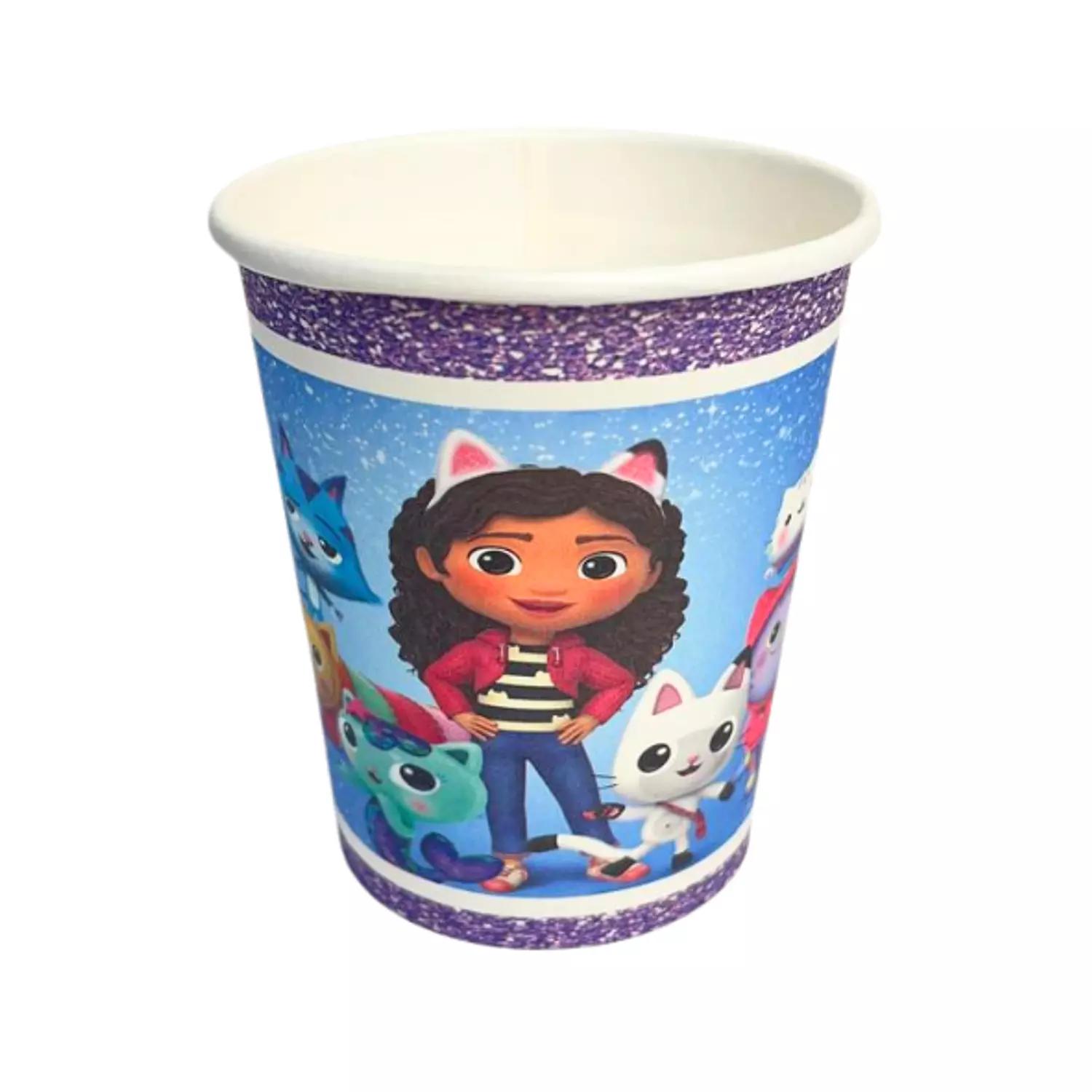 كبايات كرتون بينك منقط ابياض  image