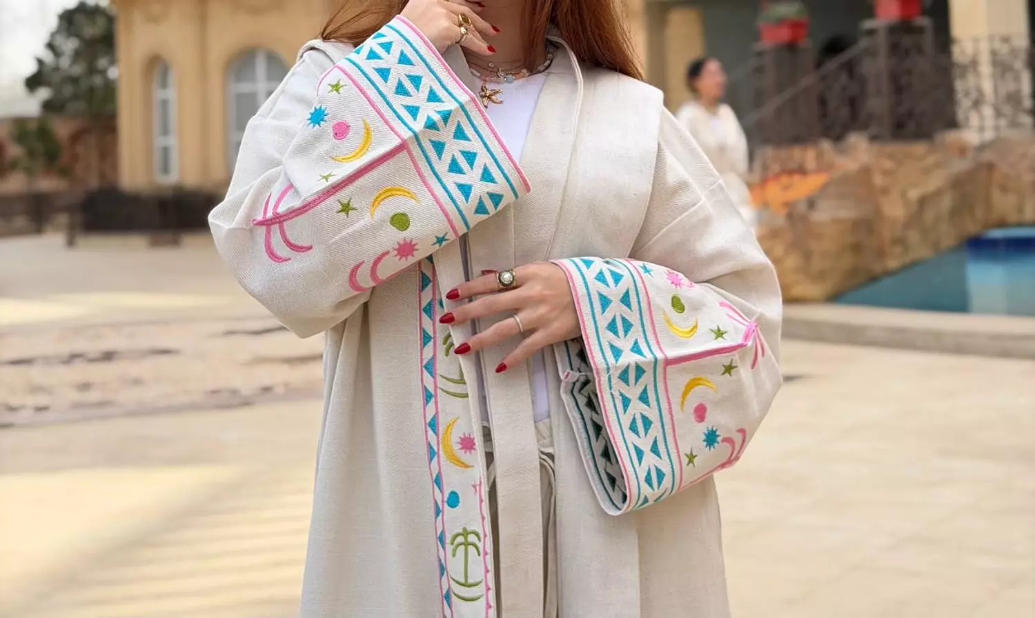 Rimal Rosa Kaftan 3