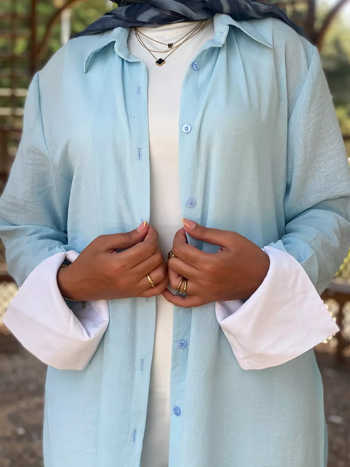 Flowy Shirt Baby Blue  12