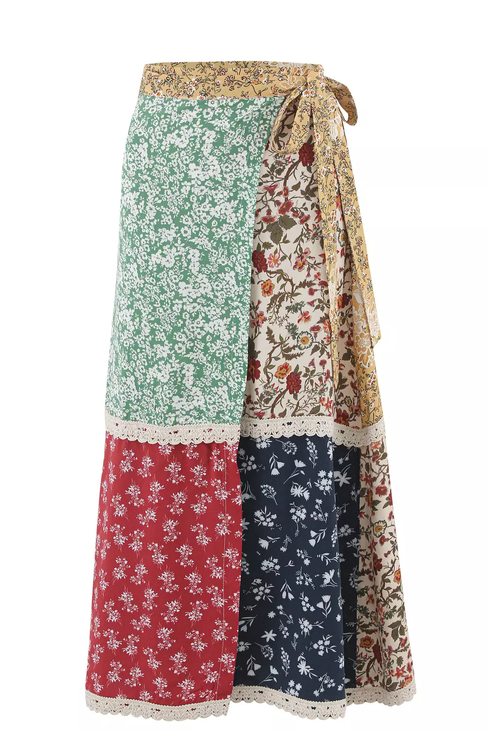 THE QUATRO FLORAL WRAP SKIRT 2