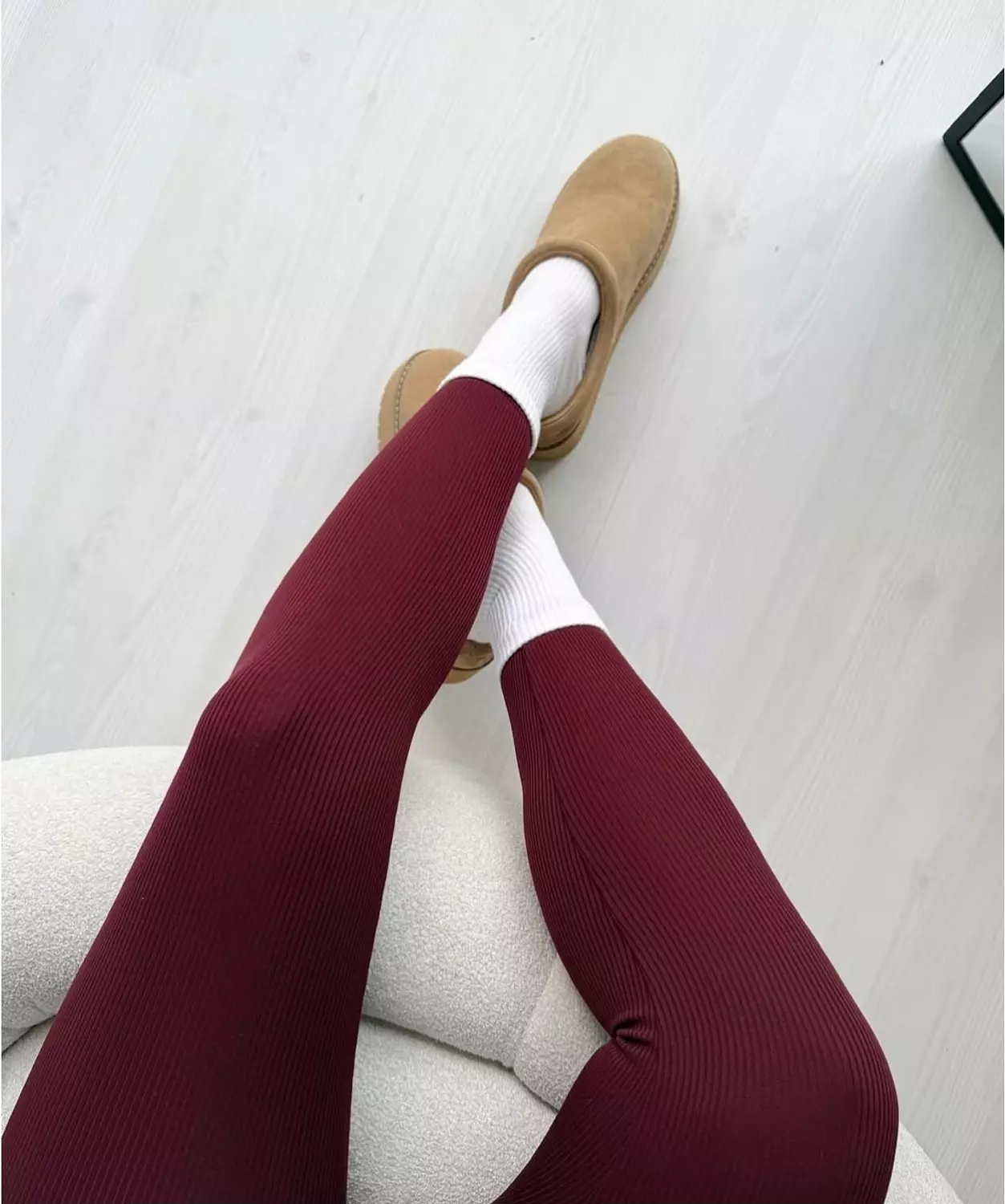 Plus Size Body Shaper Ribbed Winter Leggings  hover image
