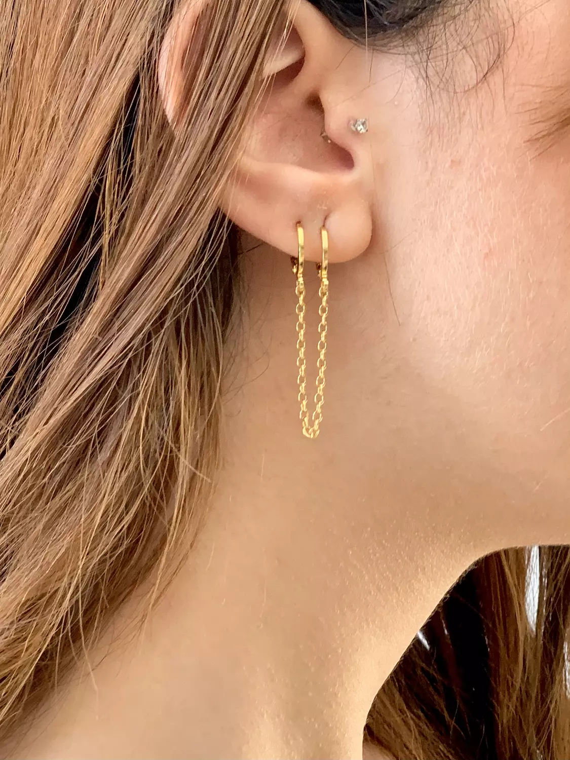 Chain earrings 