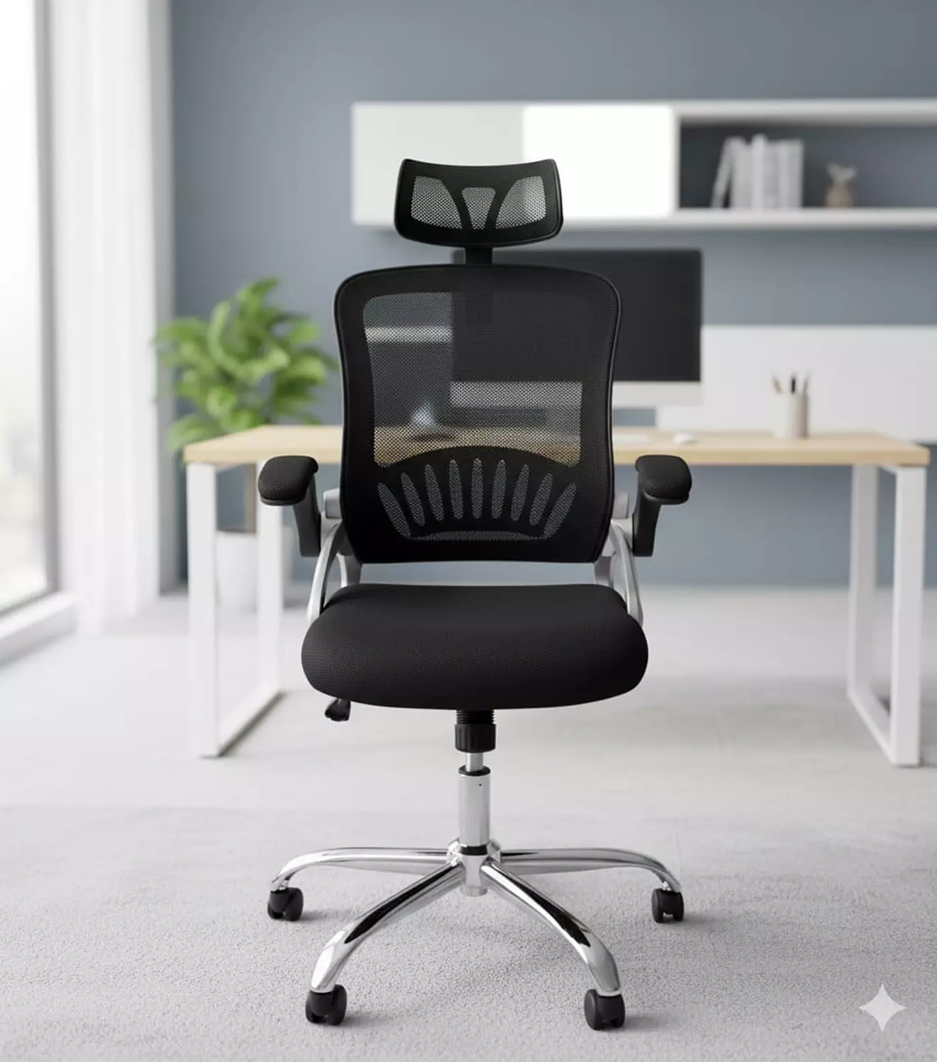 827 كرسي شبك + هيد ريست مستورد image