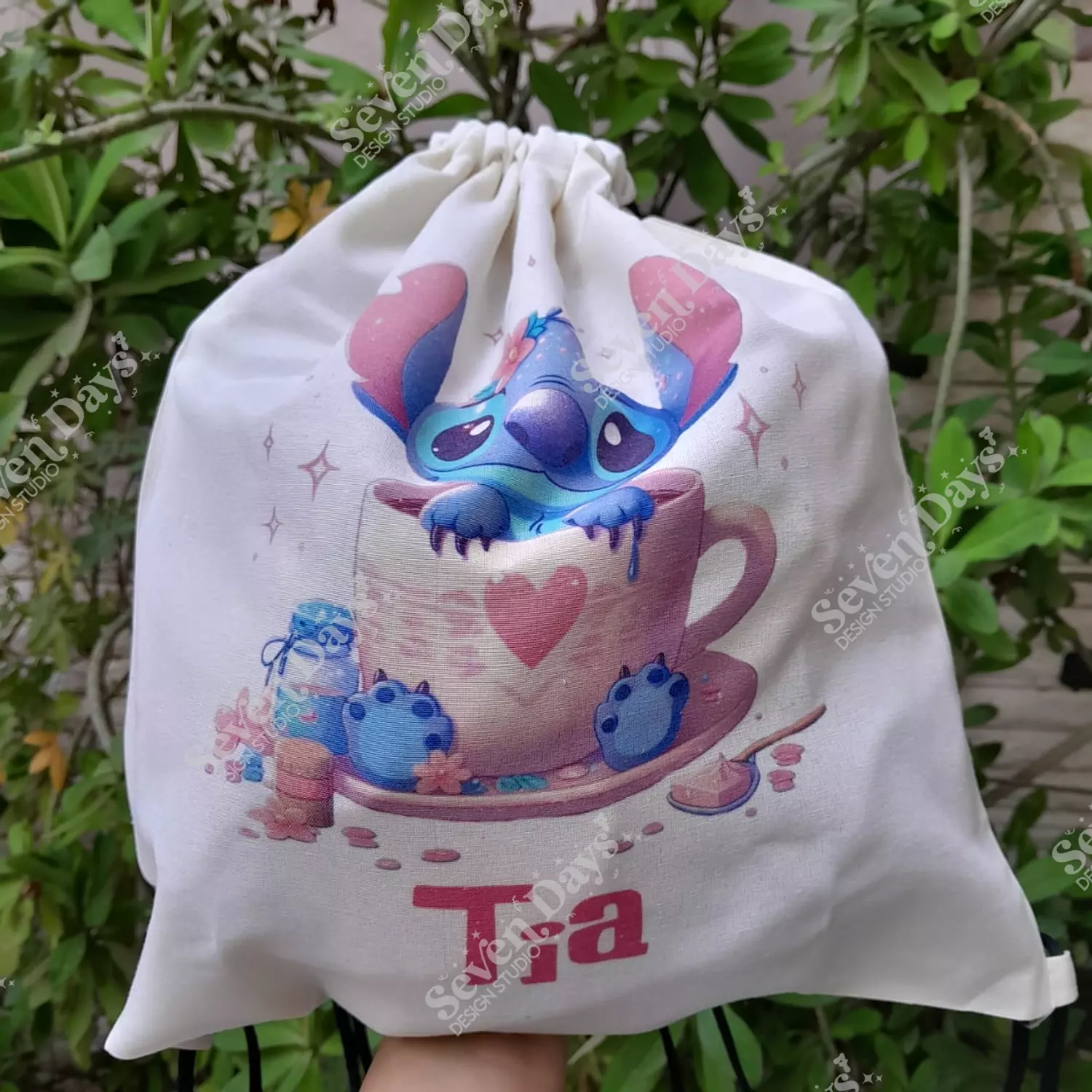 Stitch 5 Drawstring Bag | Seven Days Design Studio
