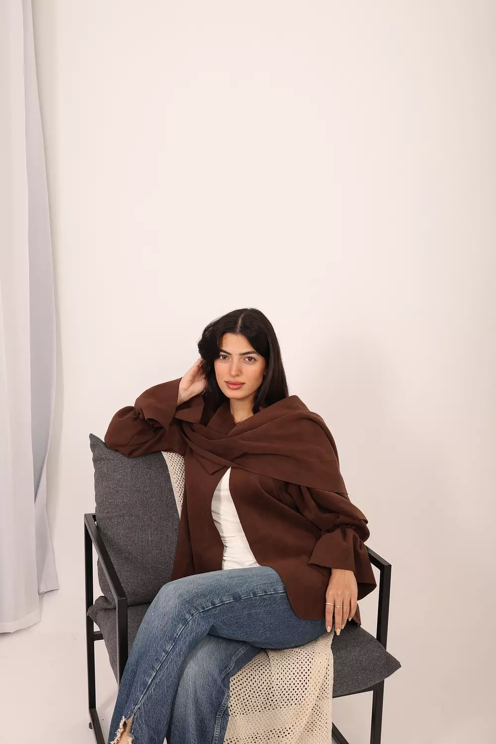 Mocha Scarf Jacket 4