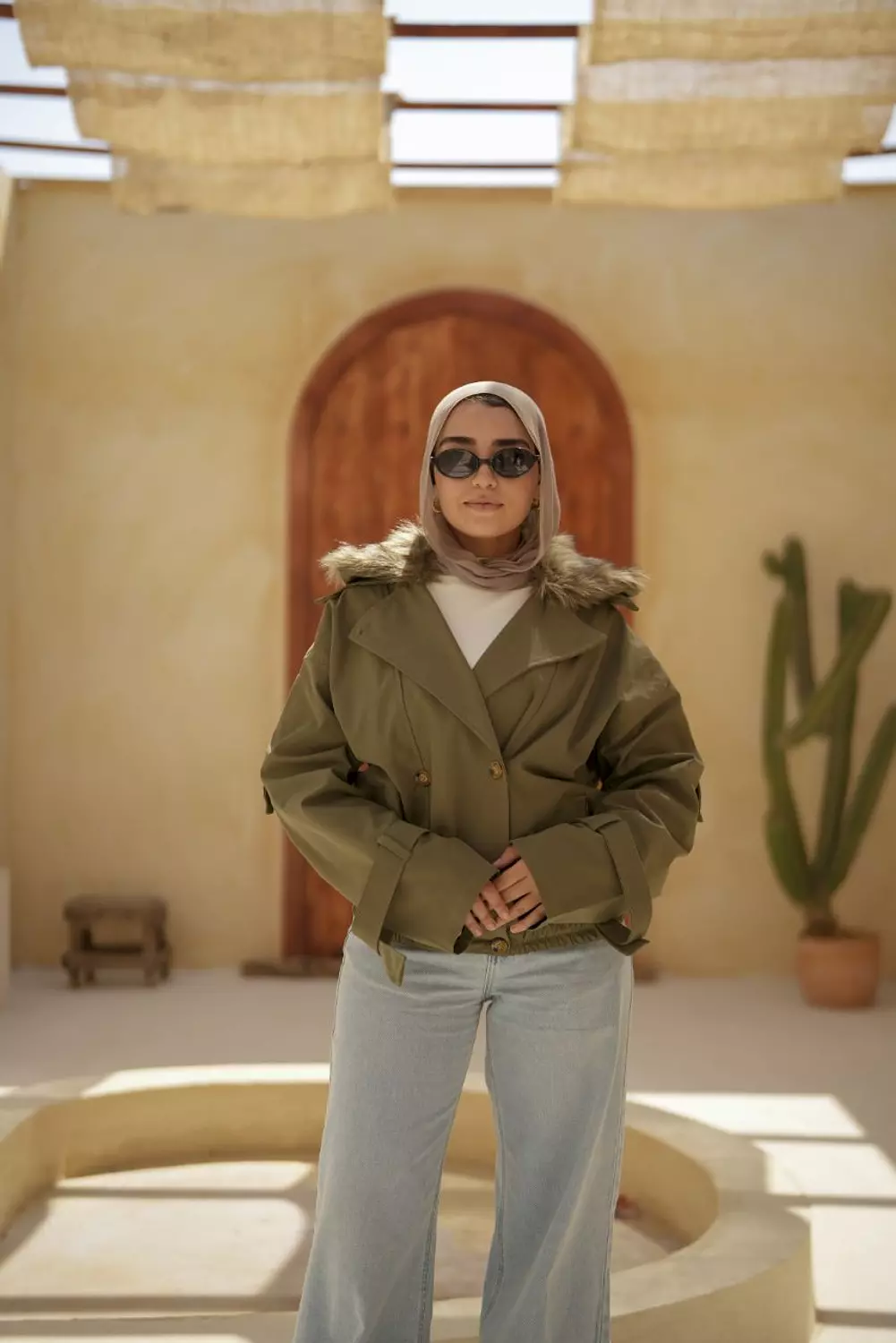 Fur Trench jacket  4