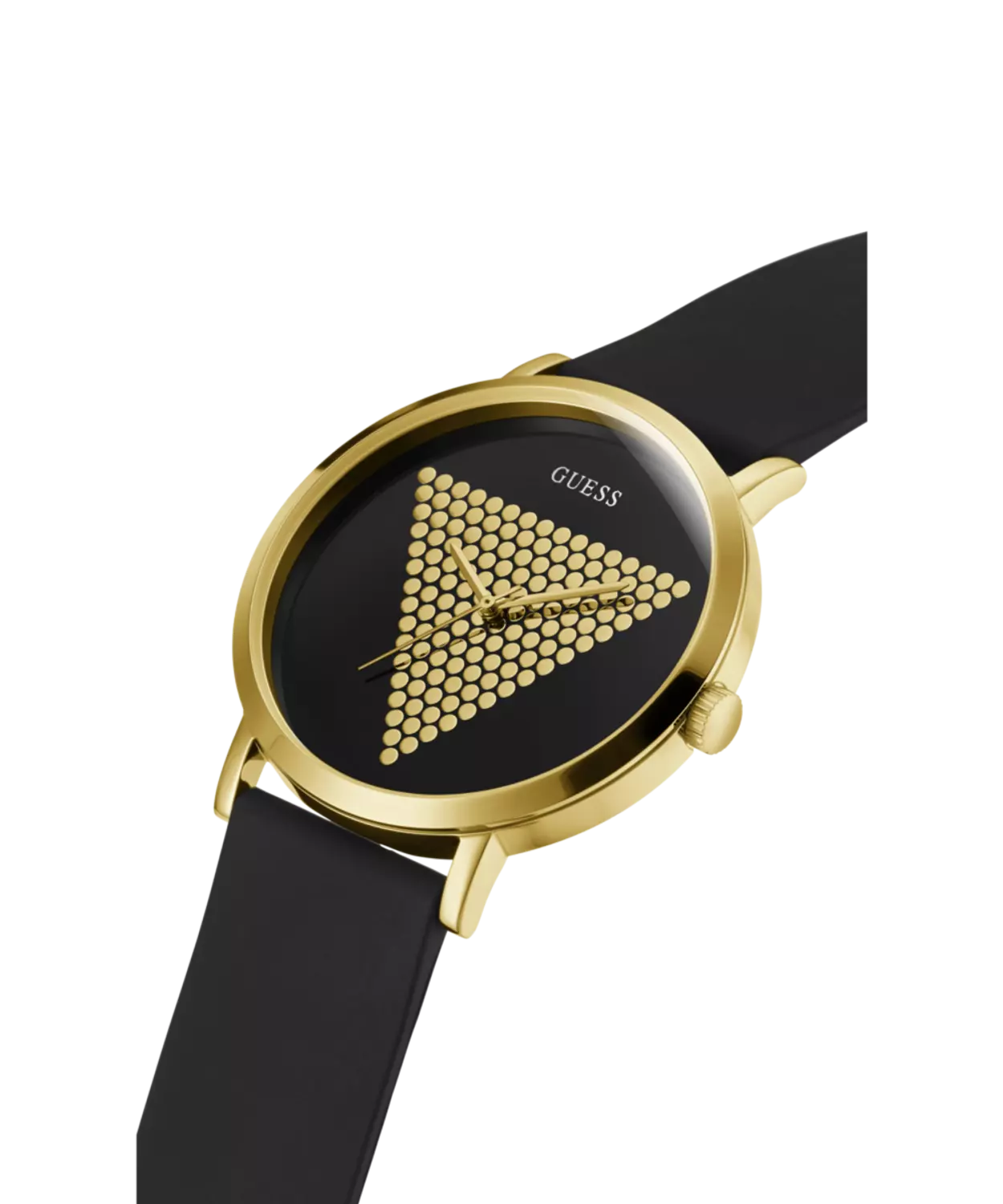GUESS W1161G1 Men's  Watch Gold Tone Silicone Strap 4