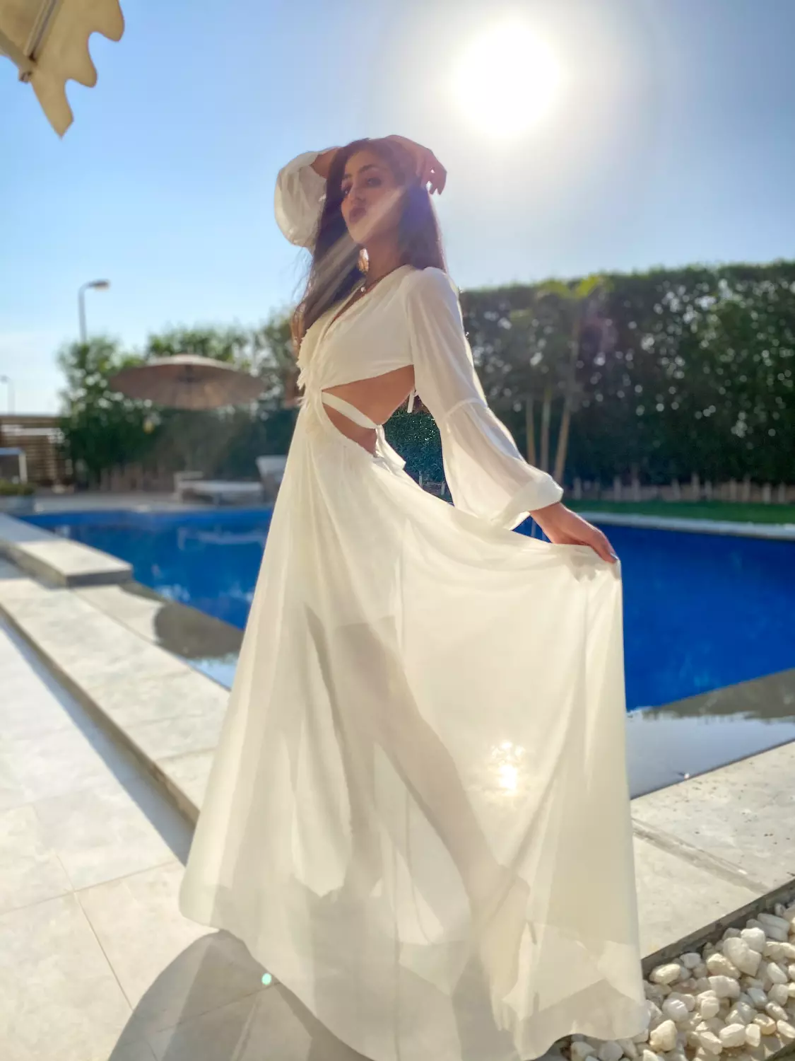 Cutout Chiffon Dress  image