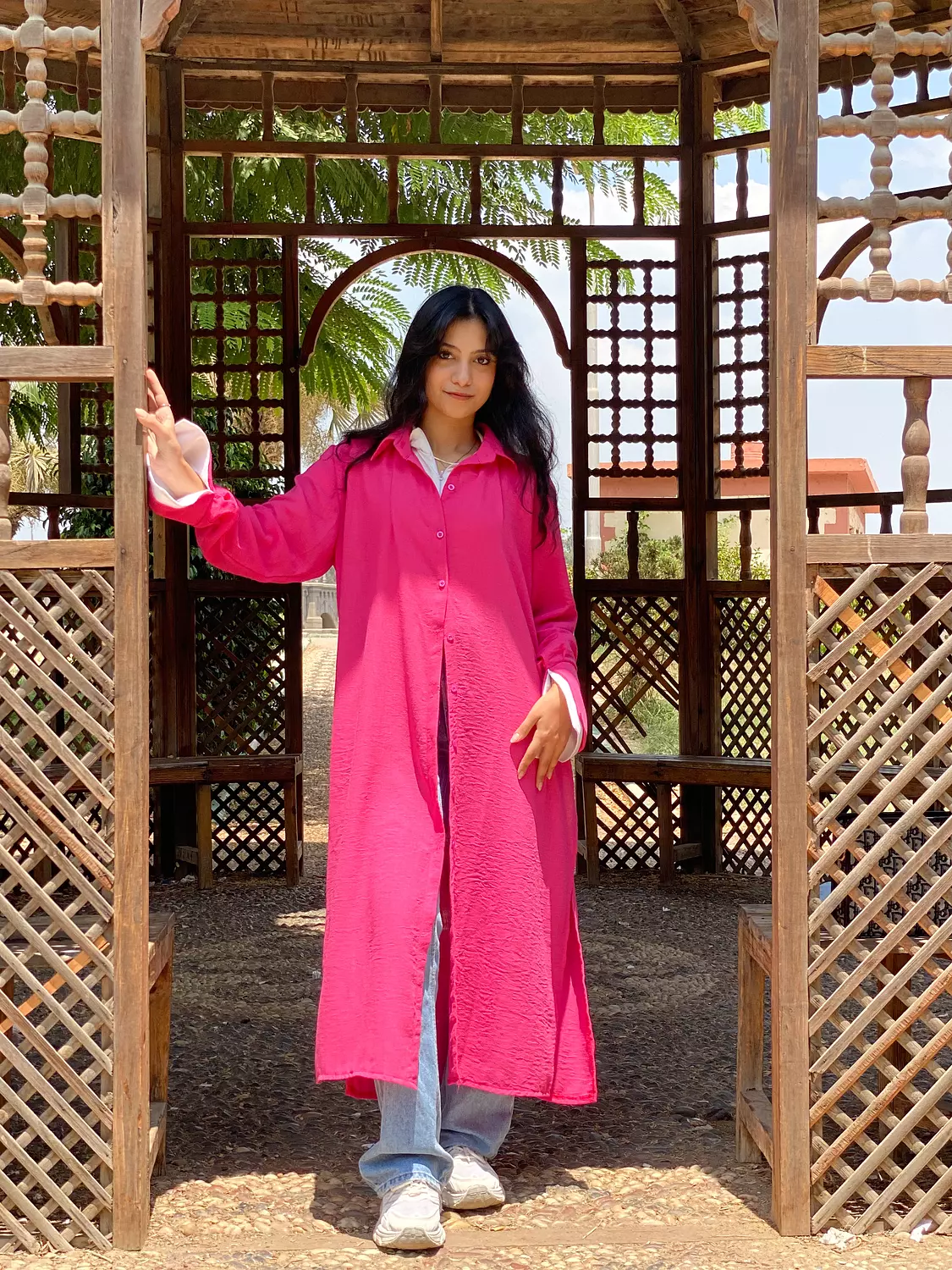Flowy Shirt Fuchsia  11