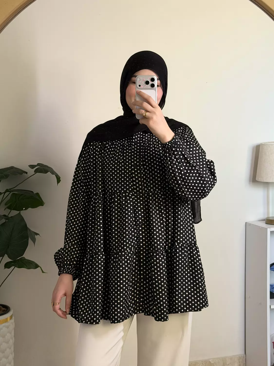 Ruffled Polka Dots Blouse 🖤 8