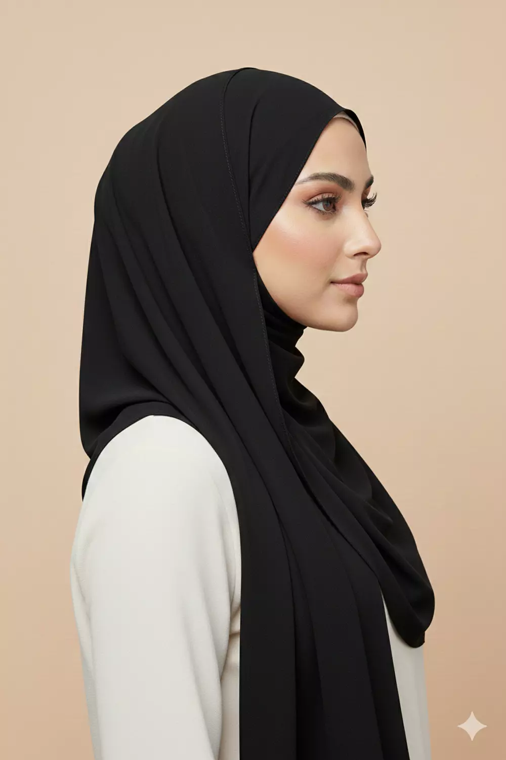 طرحة سادة أسود  hover image