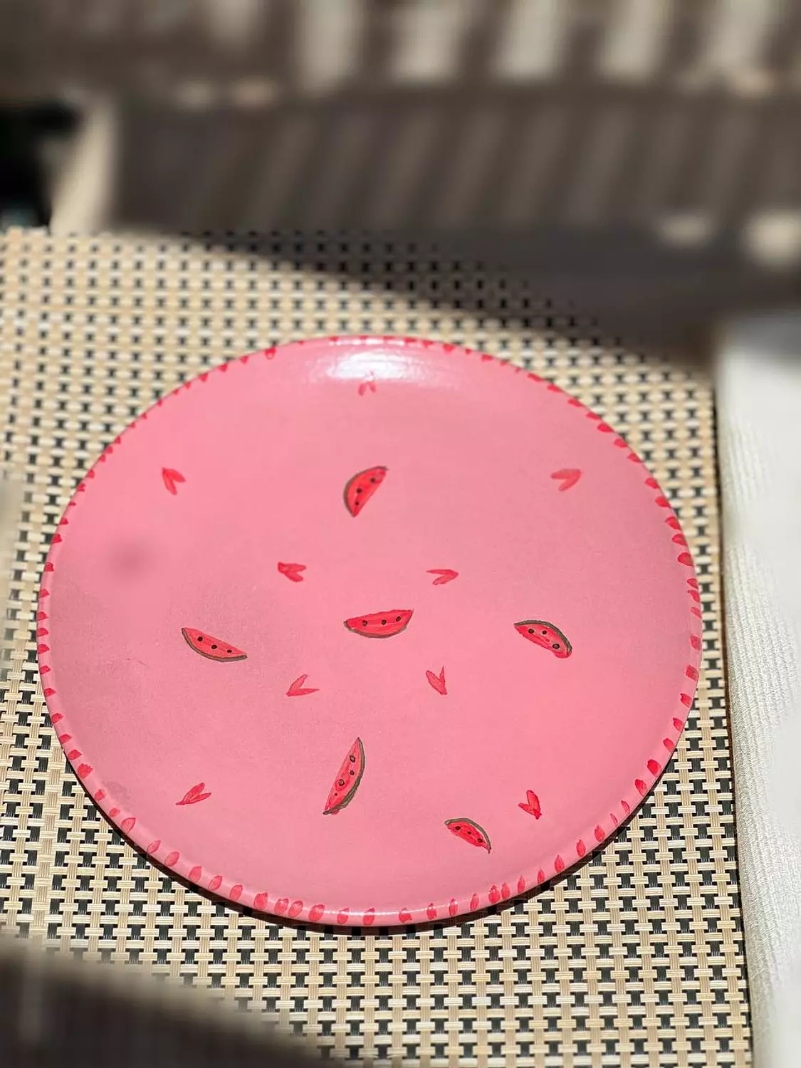 Pink Batykha plate (food safe) 1